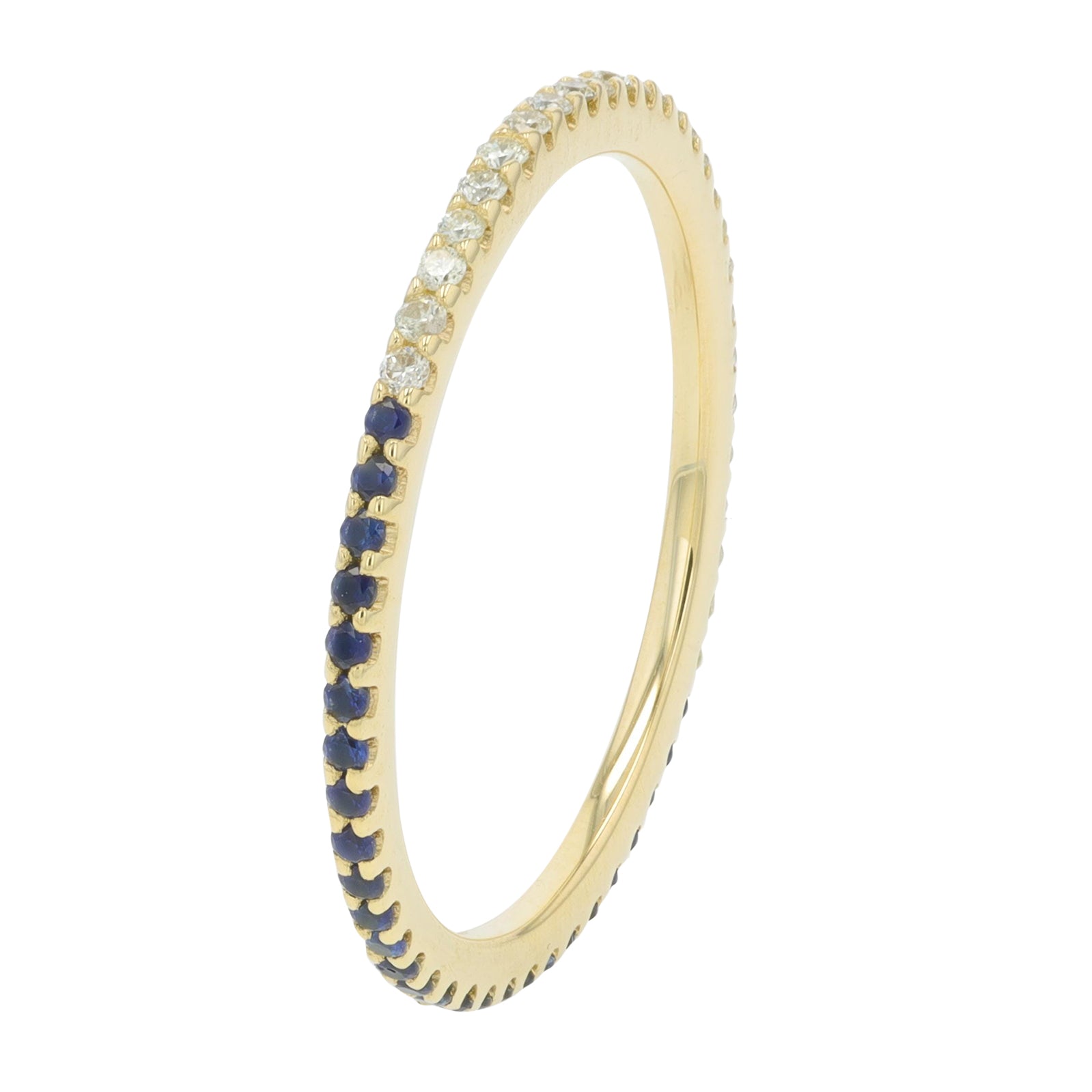 14K Split Gemstone Band<p><strong>More Gemstones Available</p></strong>
