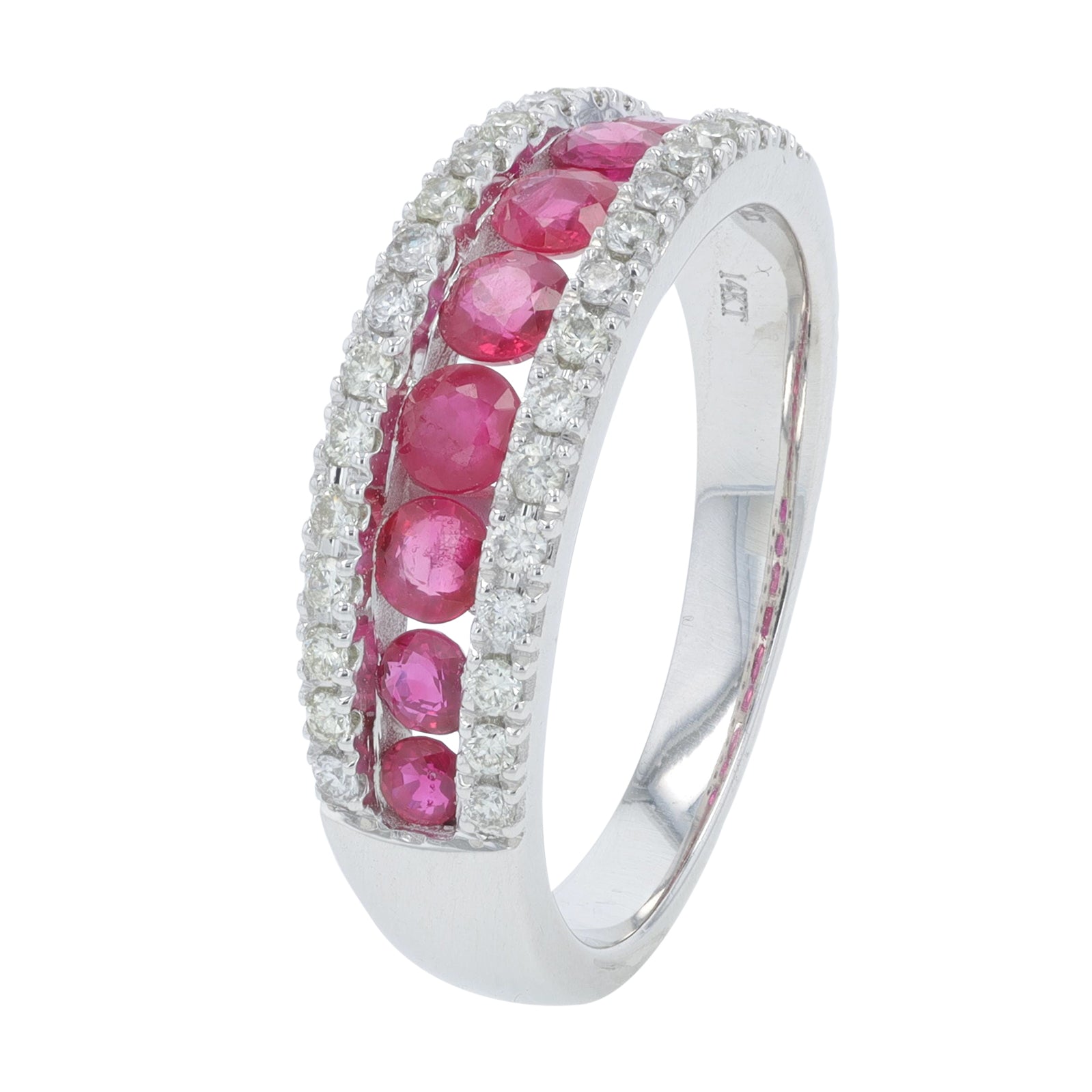 14K WG Gemstone Band<p><strong>More Colors Available</p></strong>