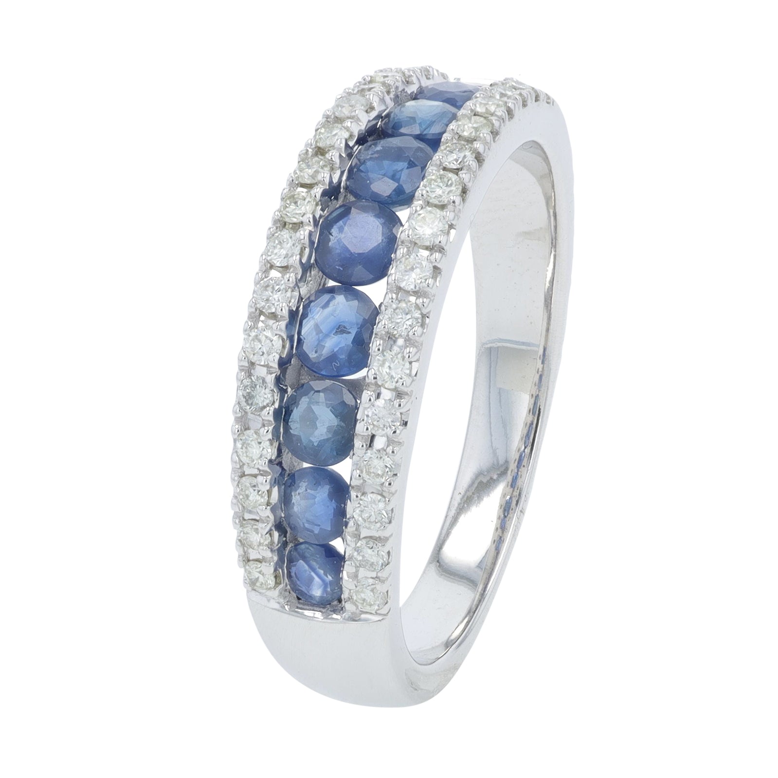 14K WG Gemstone Band<p><strong>More Colors Available</p></strong>