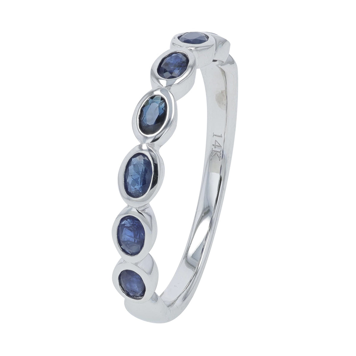 14K WG Gemstone Band<p><strong>More Colors Available</p></strong>
