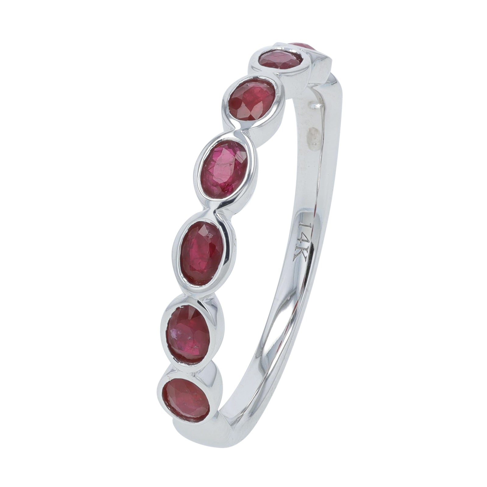 14K WG Gemstone Band<p><strong>More Colors Available</p></strong>
