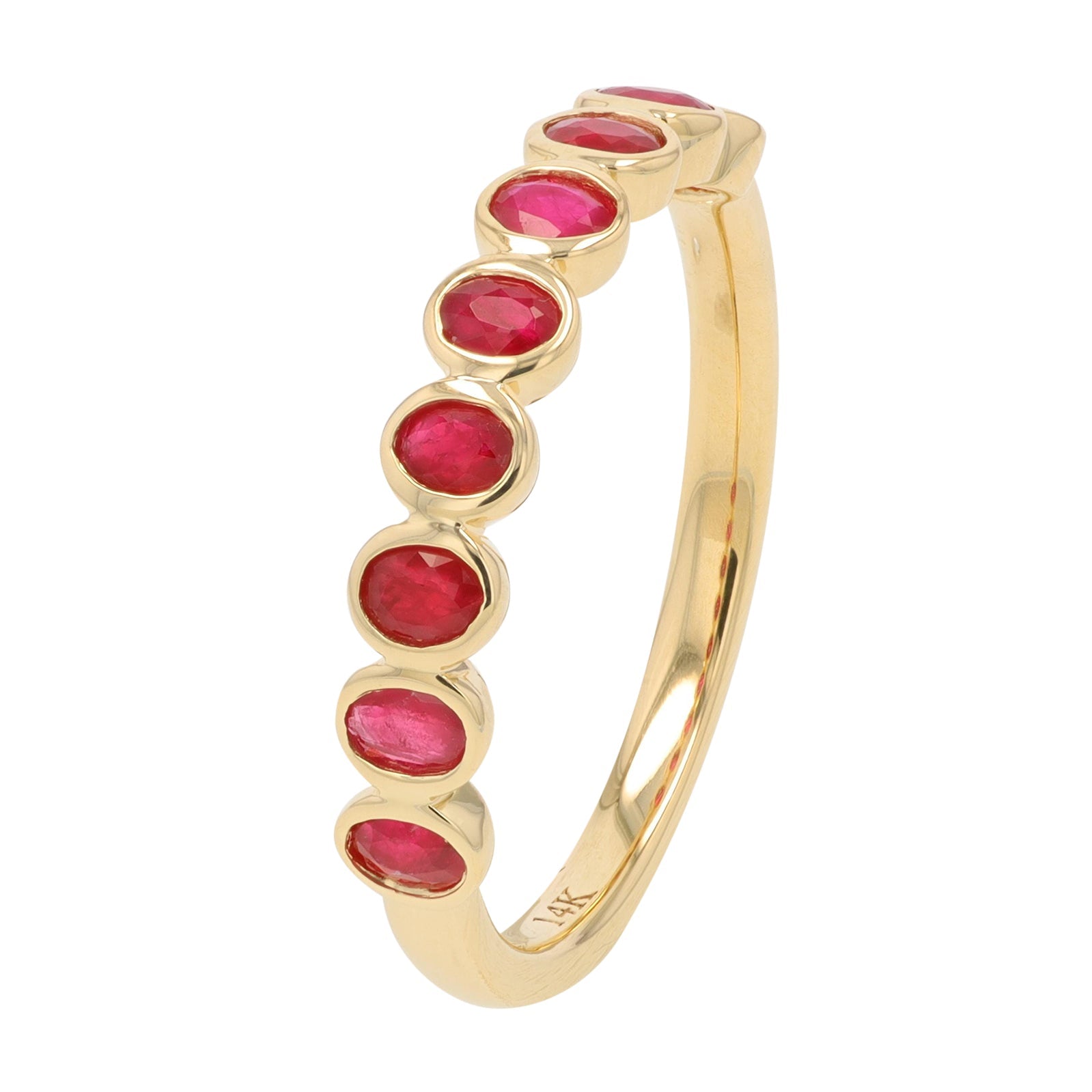14K YG Gemstone Band<p><strong>More Colors Available</p></strong>