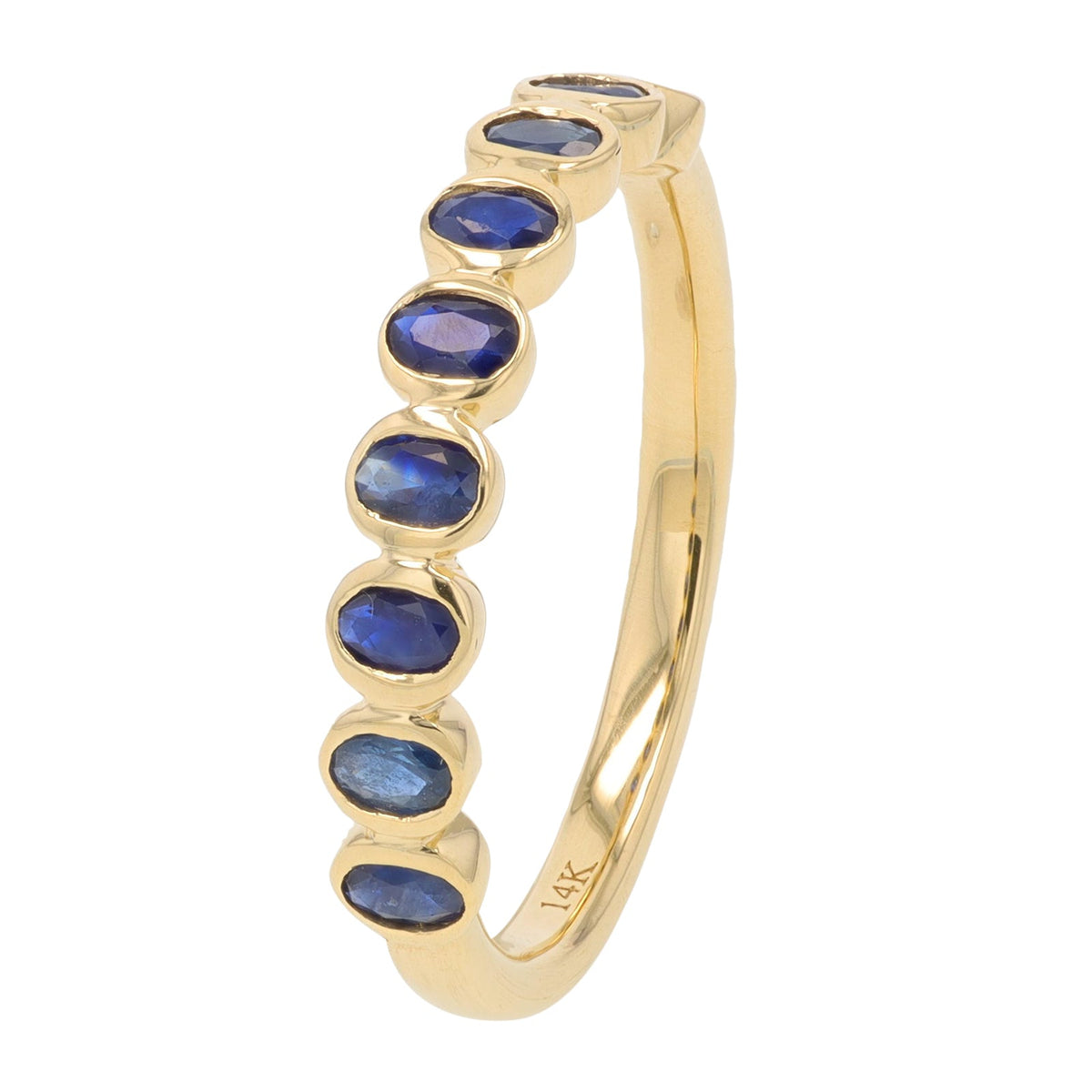 14K YG Gemstone Band<p><strong>More Colors Available</p></strong>