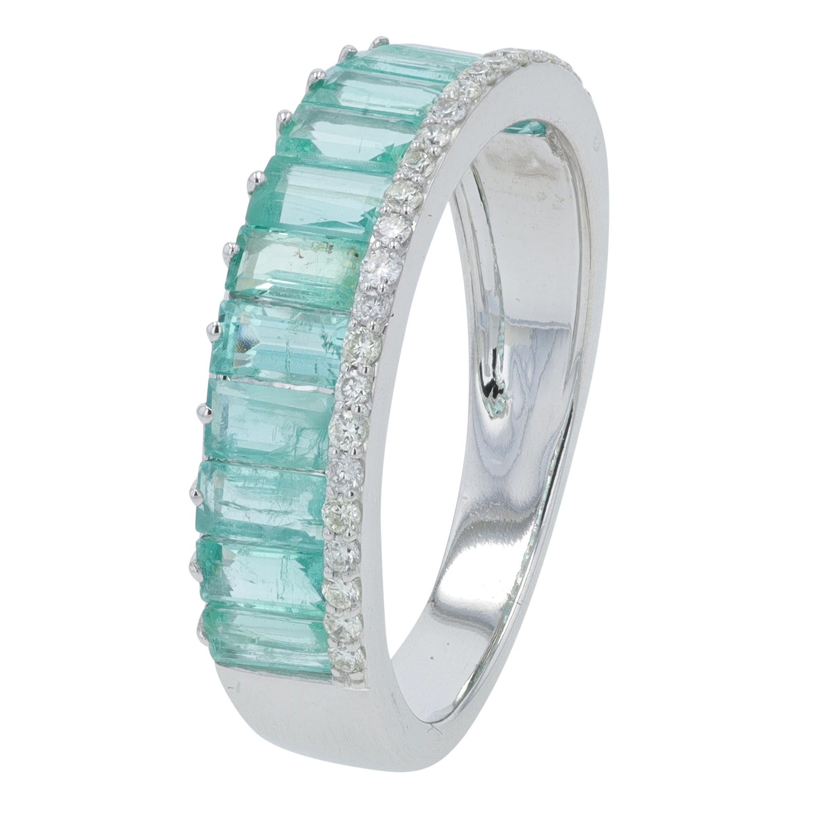 14K Gemstone Stackable Band