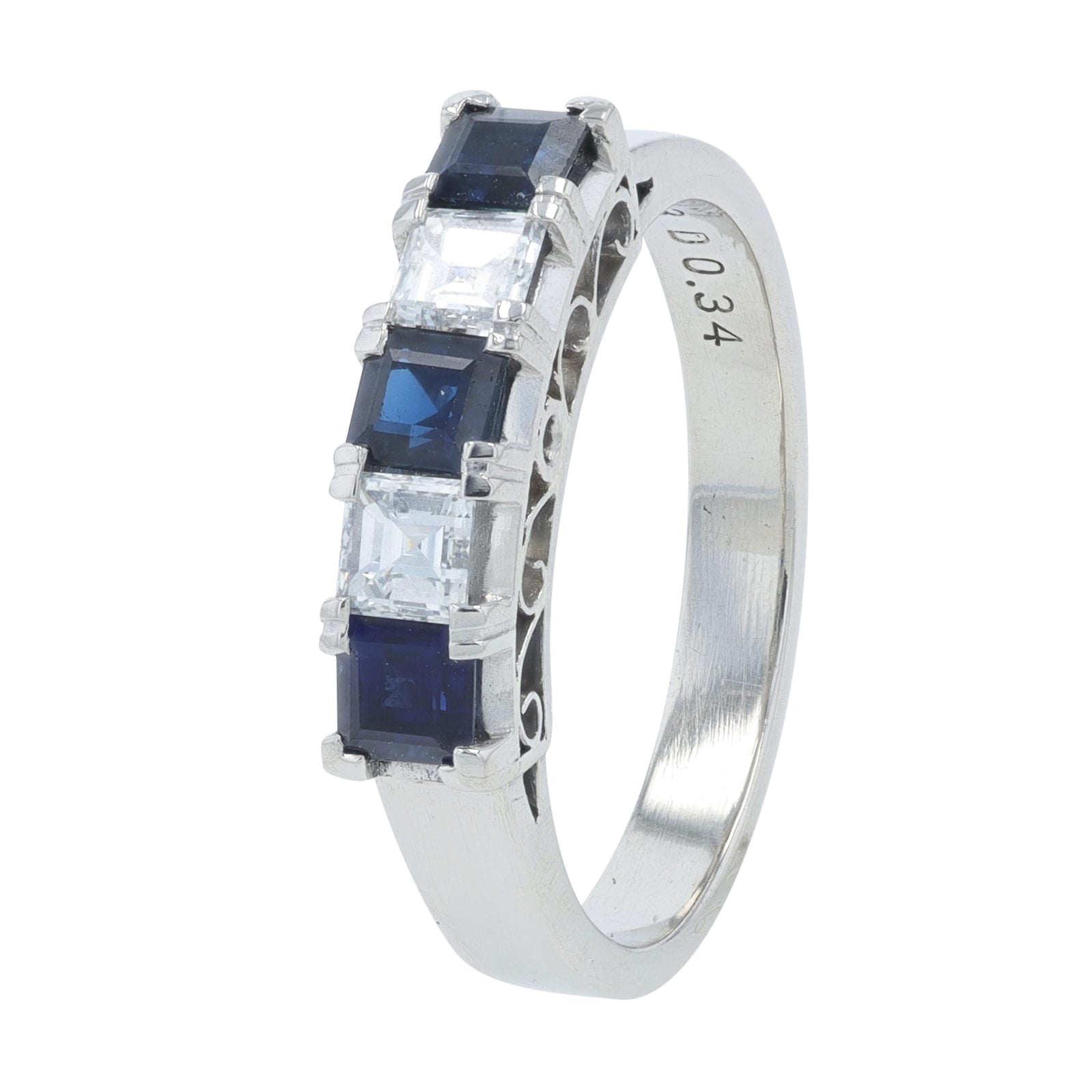 PT900 .63 CTW Sapphire Ring