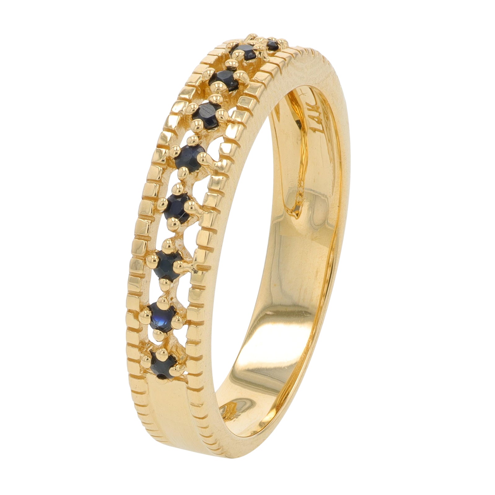 14K YG .20 CT Sapphire Ring