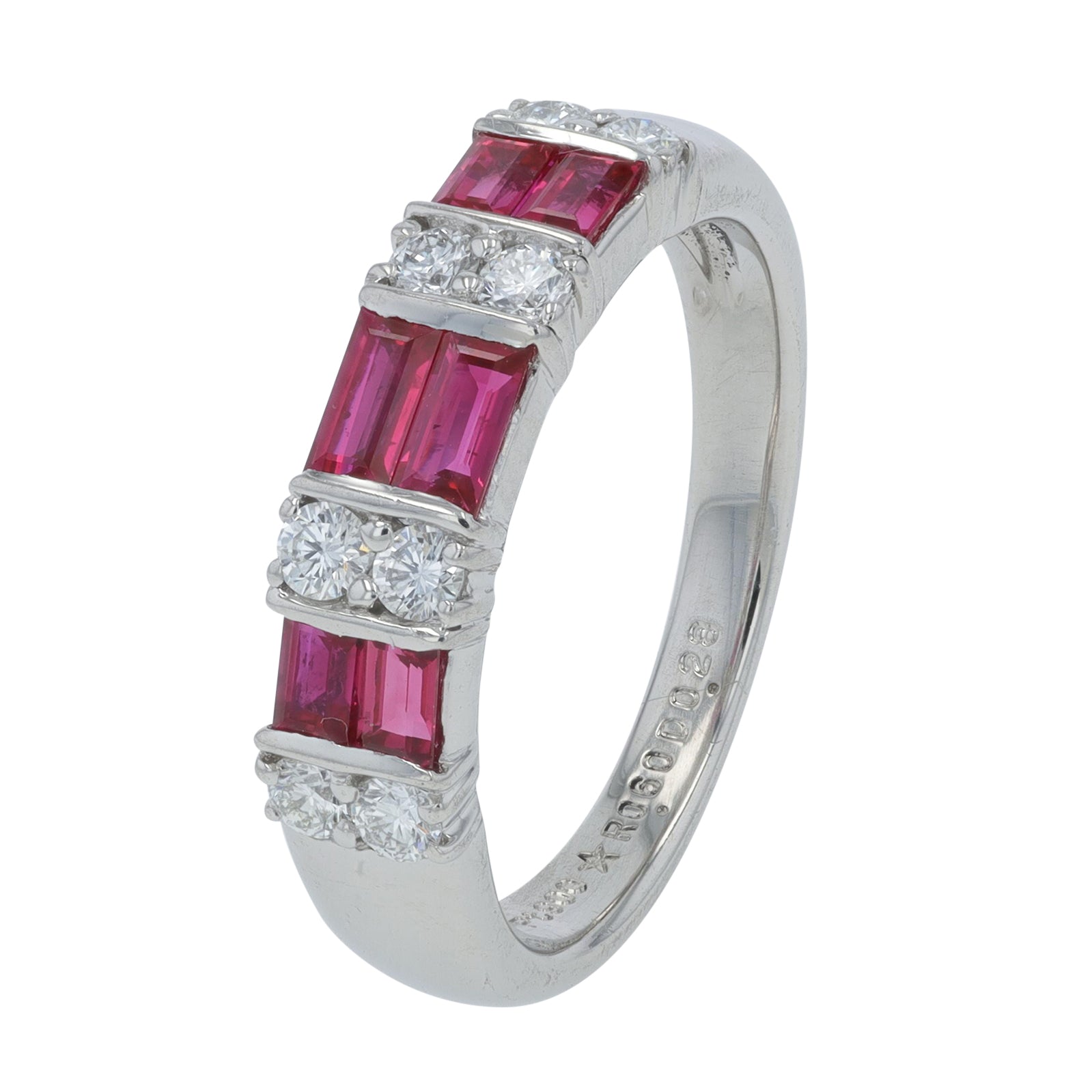 PT900 .60 CTW Ruby Ring