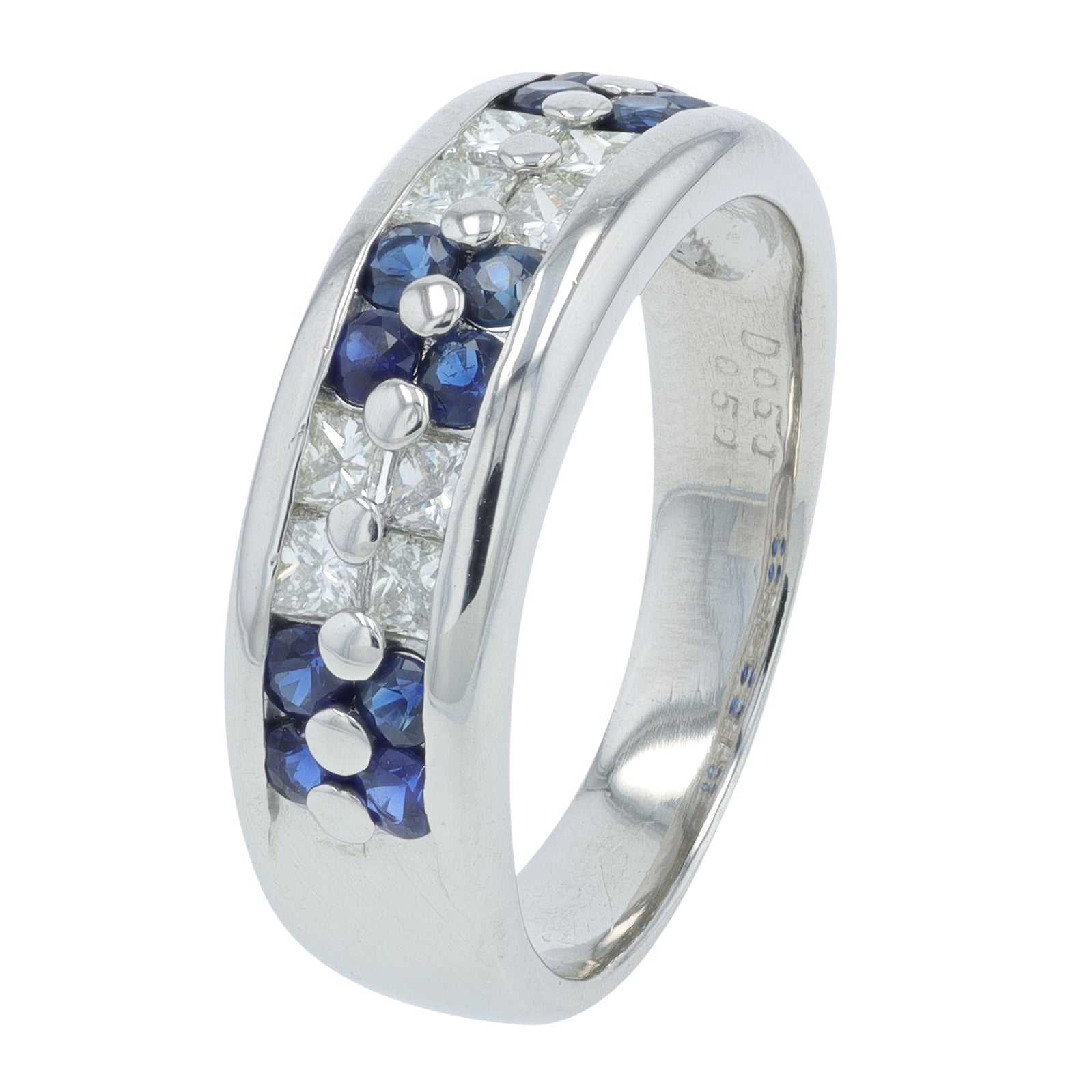 PT900 .50 CTW Sapphire Ring