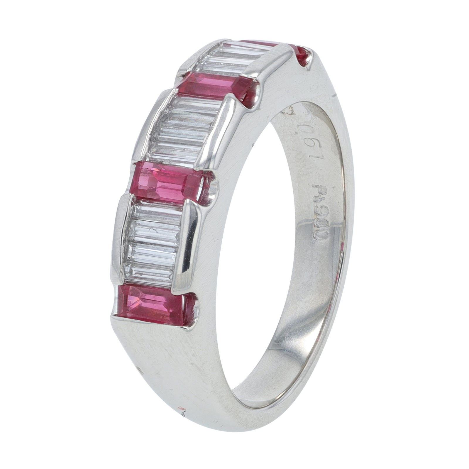 PT900 .61 CTW Ruby Ring
