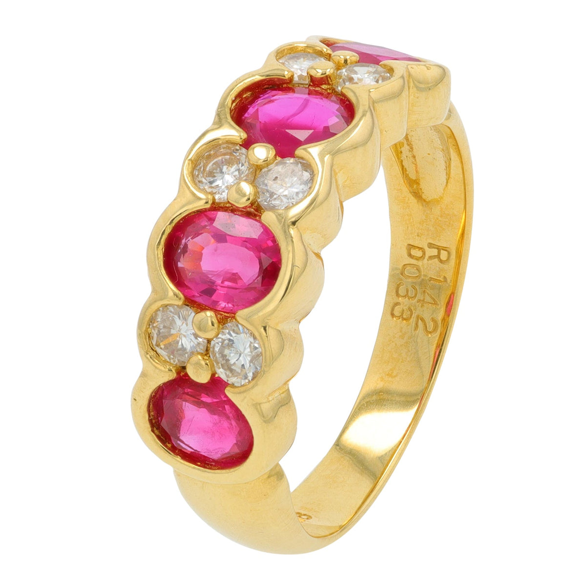 18K YG 1.42 CTW Ruby Ring