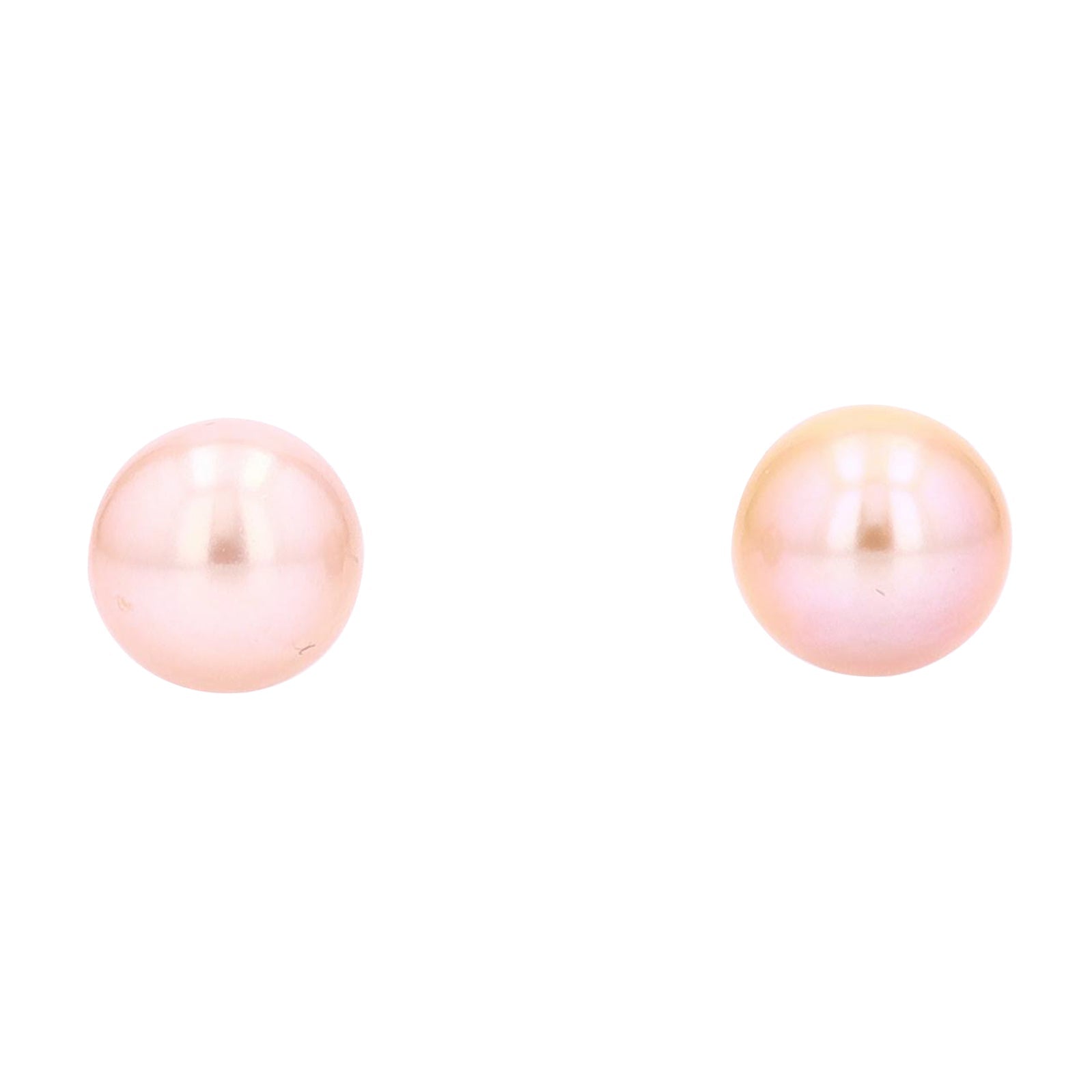 14K WG Pink Pearl Studs