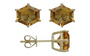 14K EFFY YG 3.80 CT Citrine Studs
