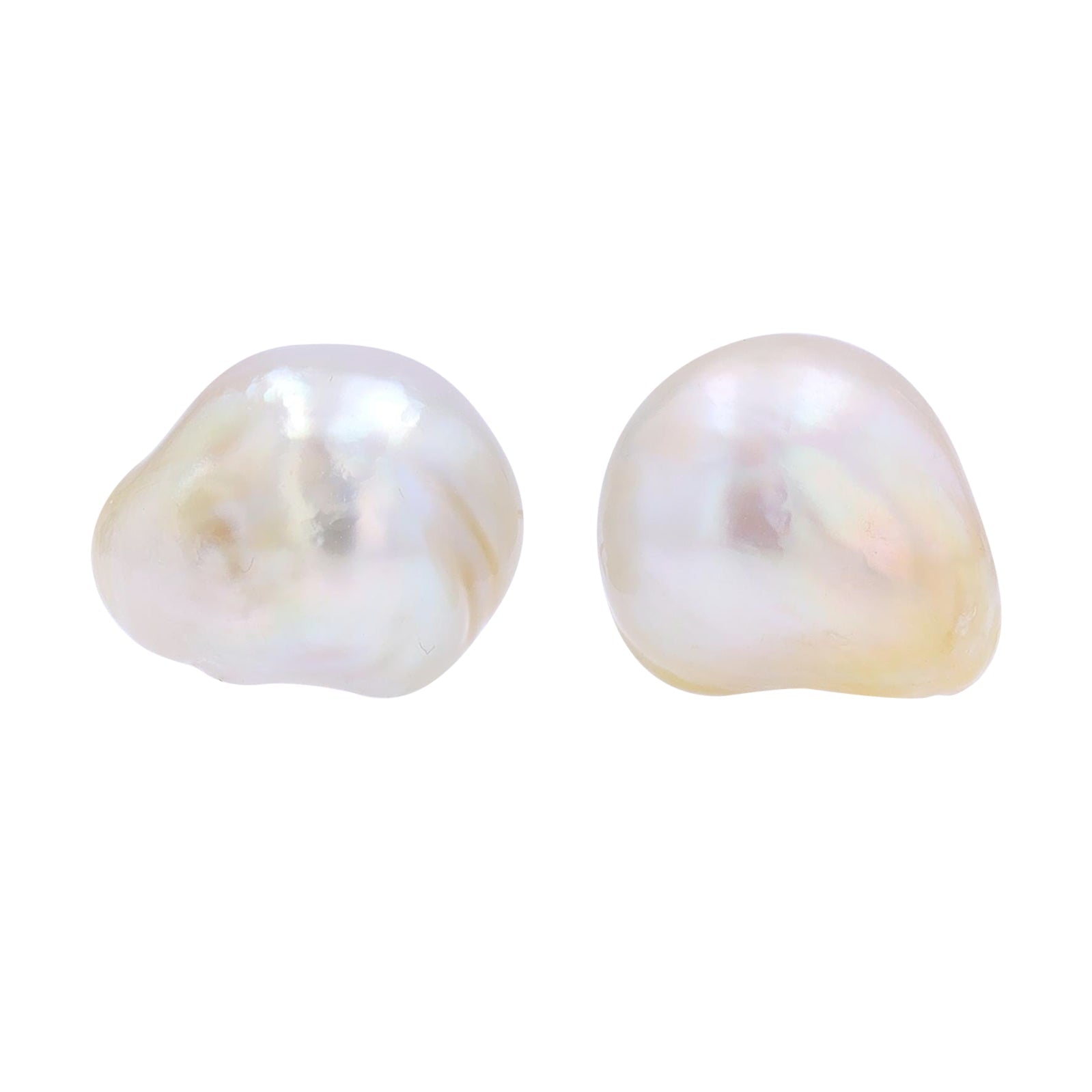 18K YG 13-16MM Pearl Earrings