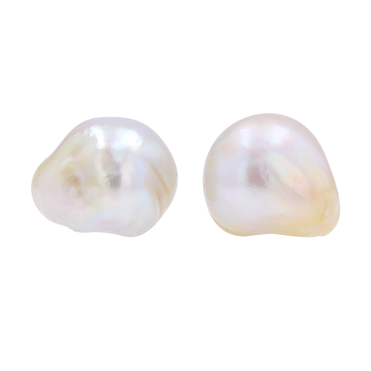 18K YG 13-16MM Pearl Earrings