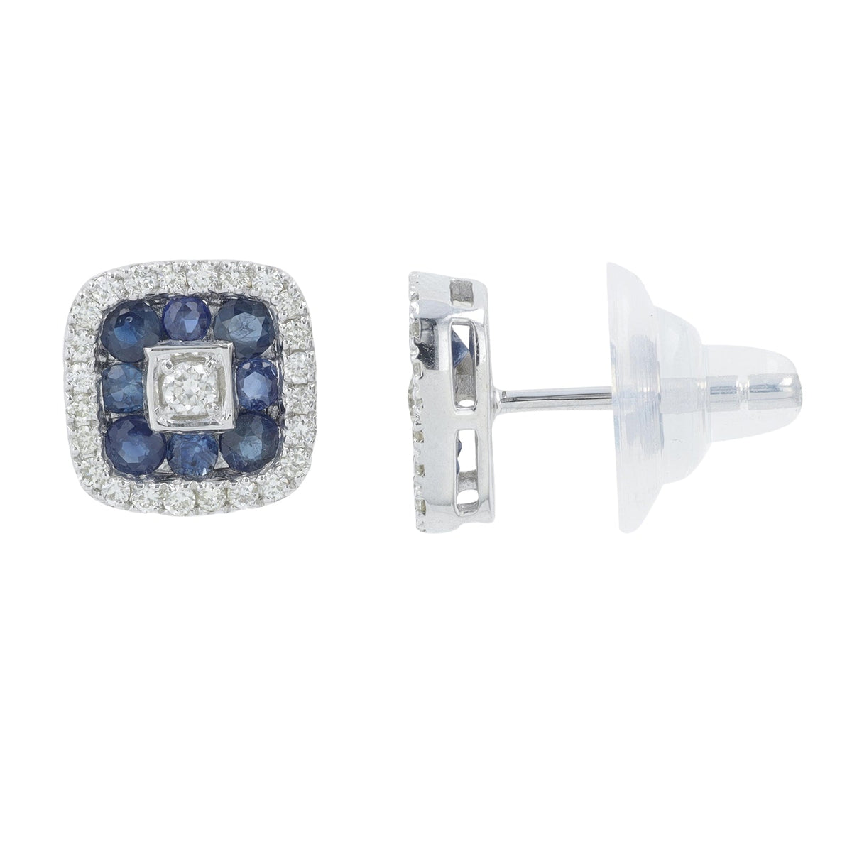 14K Gemstone Square Studs<p><strong>More Colors Available</p></strong>