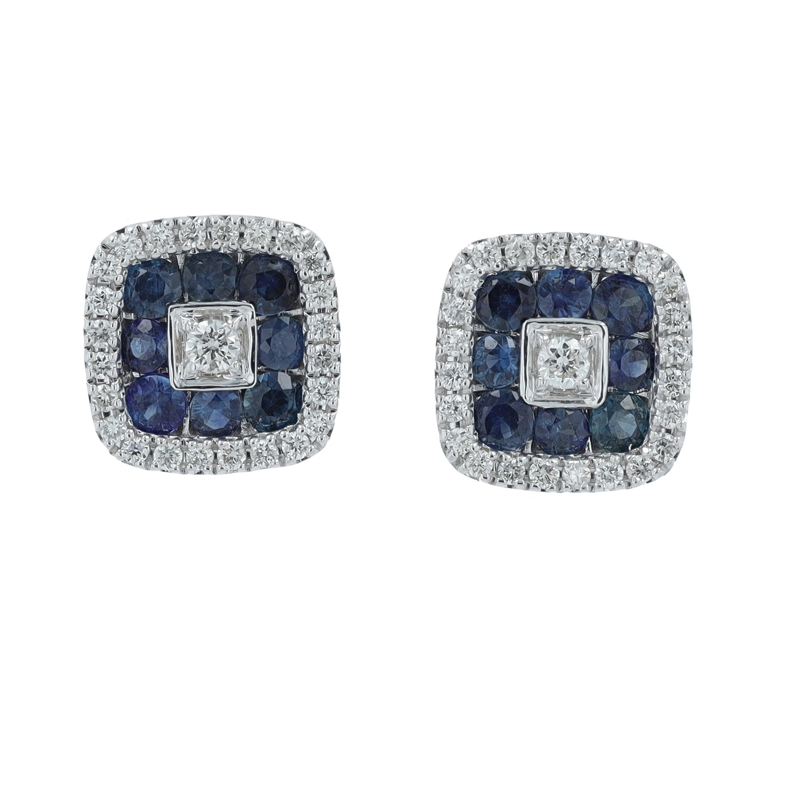 14K Gemstone Square Studs<p><strong>More Colors Available</p></strong>