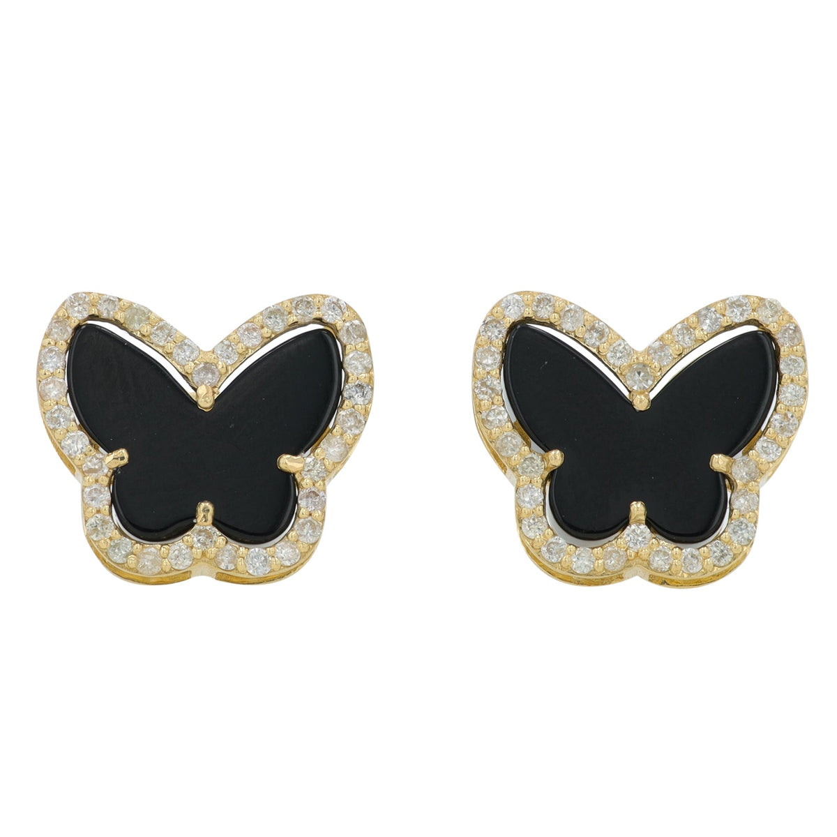 14K YG Gemstone Butterfly Studs<p><strong>More Colors Available</p></strong>