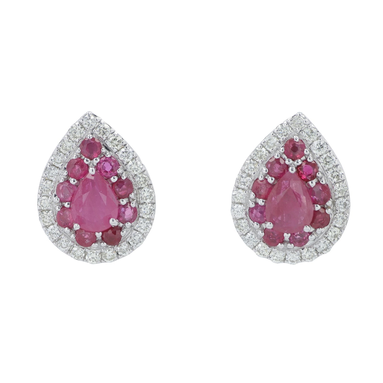 14K Gemstone Pear Studs<p><strong>More Colors Available</p></strong>