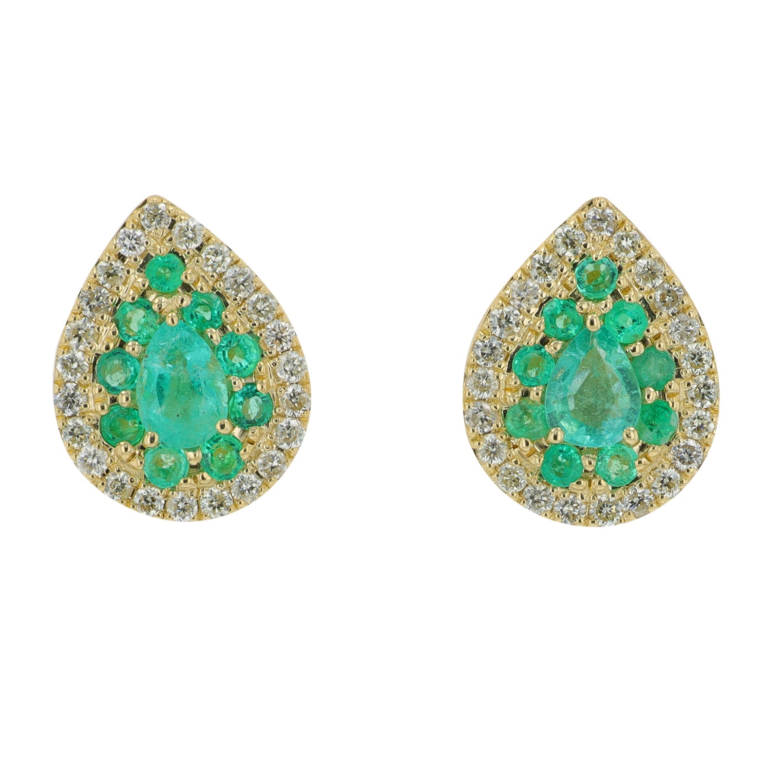 14K Gemstone Pear Studs<p><strong>More Colors Available</p></strong>