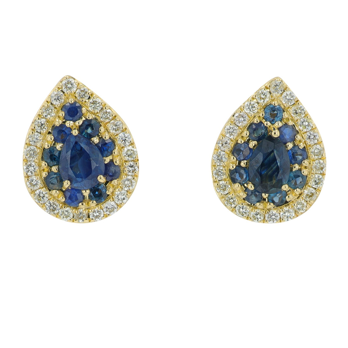 14K Gemstone Pear Studs<p><strong>More Colors Available</p></strong>