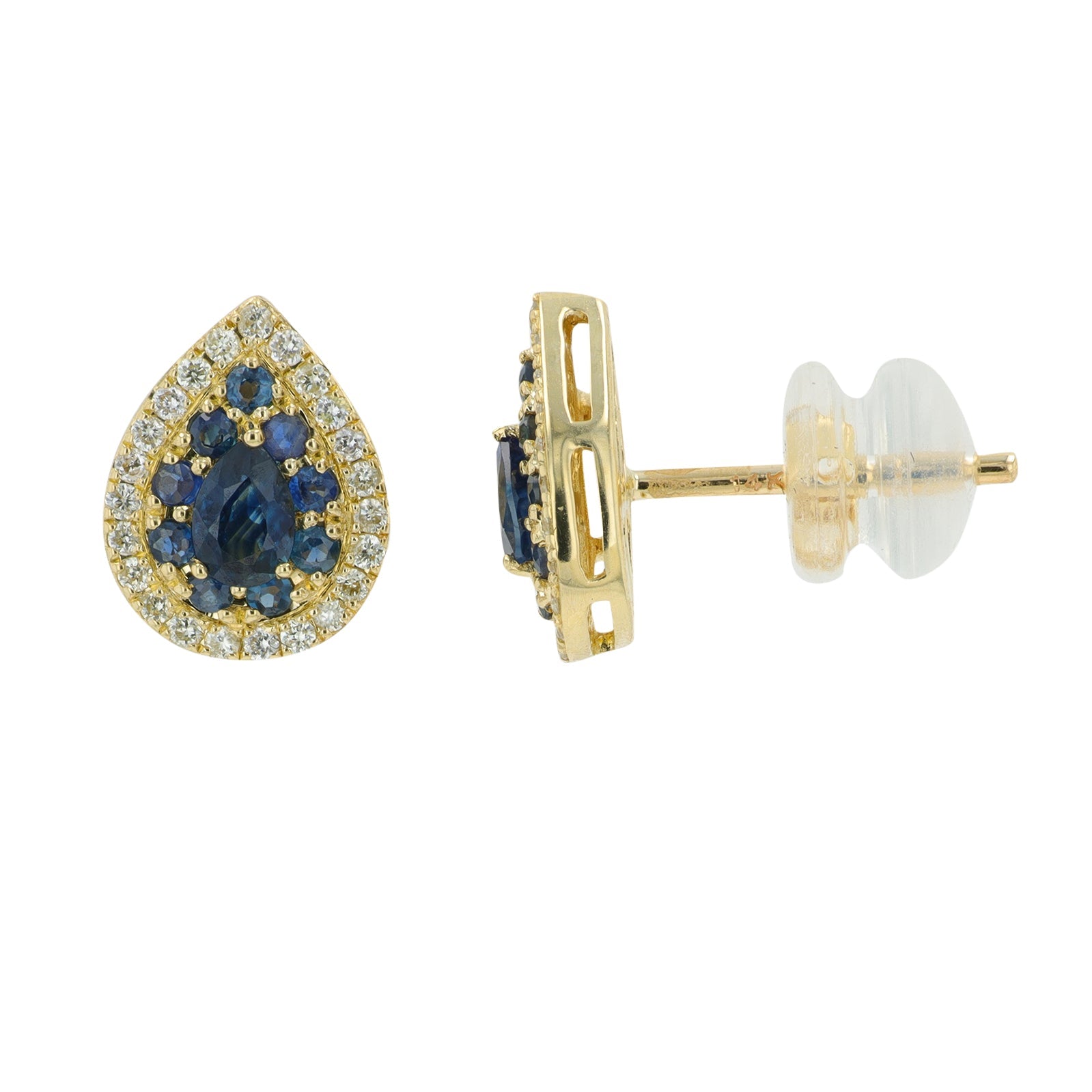 14K Gemstone Pear Studs<p><strong>More Colors Available</p></strong>