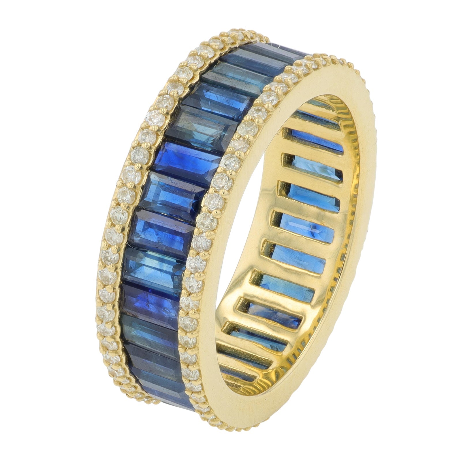 14K Gemstone Channel Set Eternity Band<p><strong>More Colors Available</p></strong>