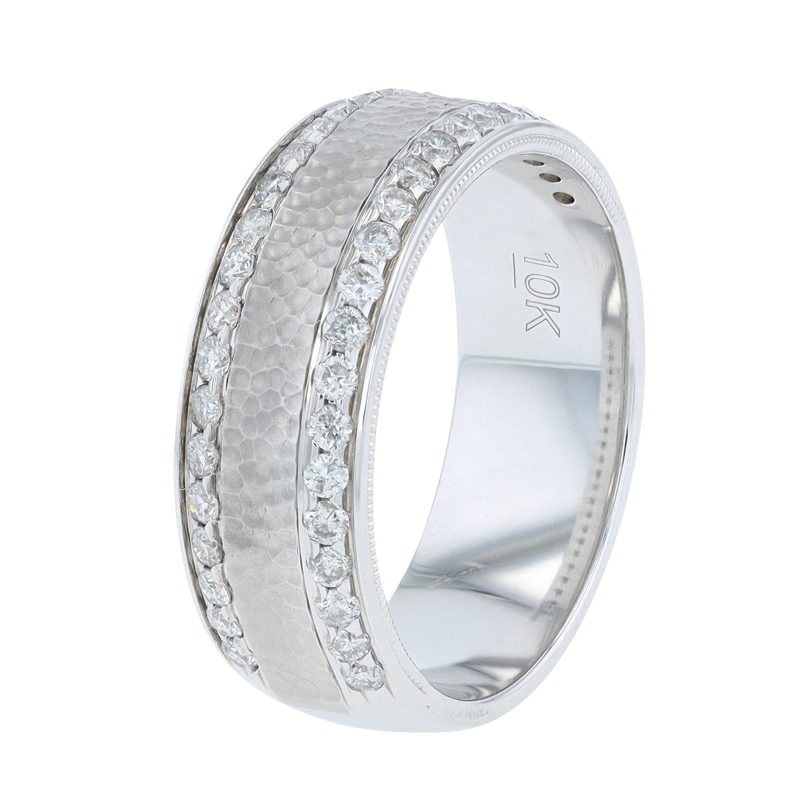 10K WG 3/4 CTW Diamond Gents Ring