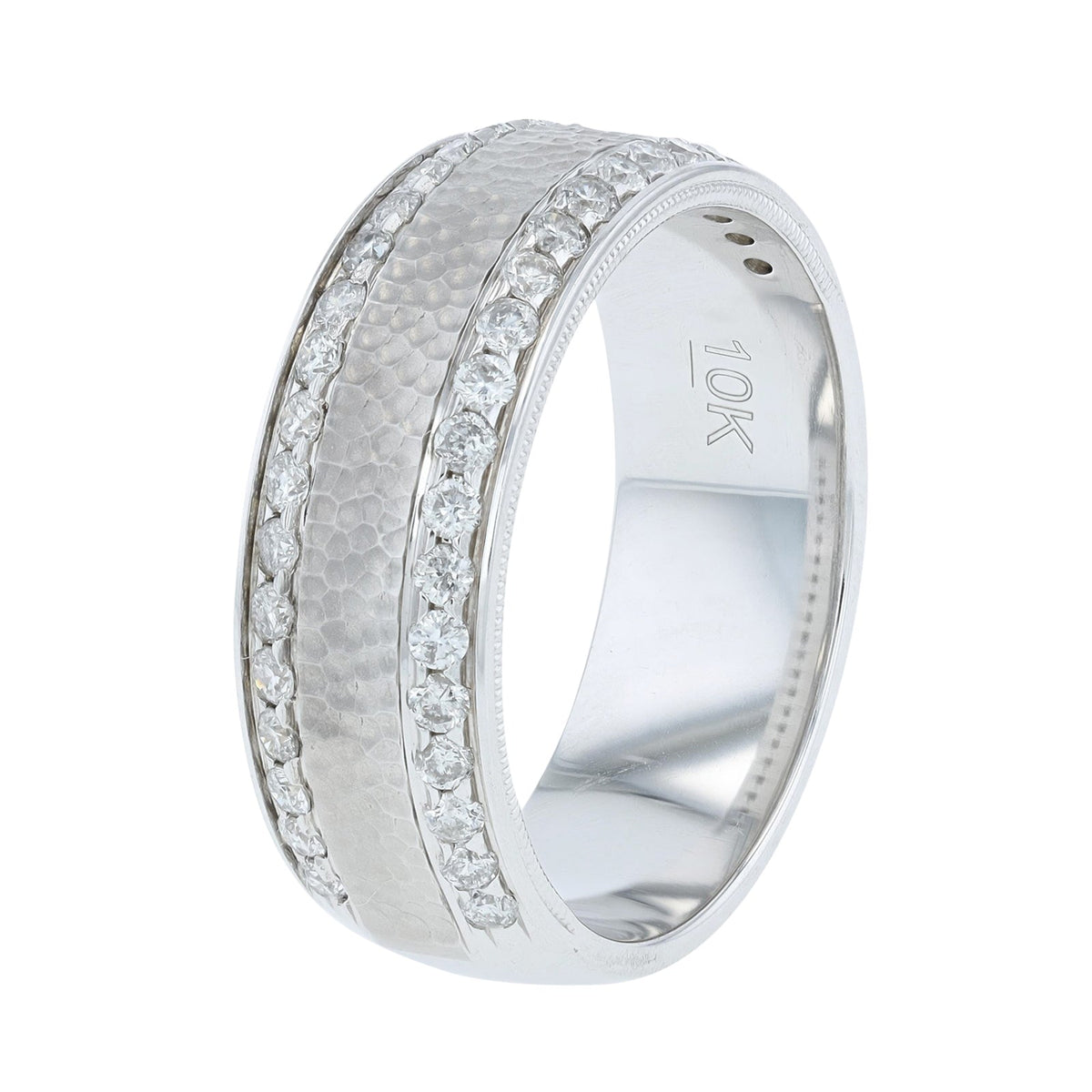 10K WG 3/4 CTW Diamond Gents Ring