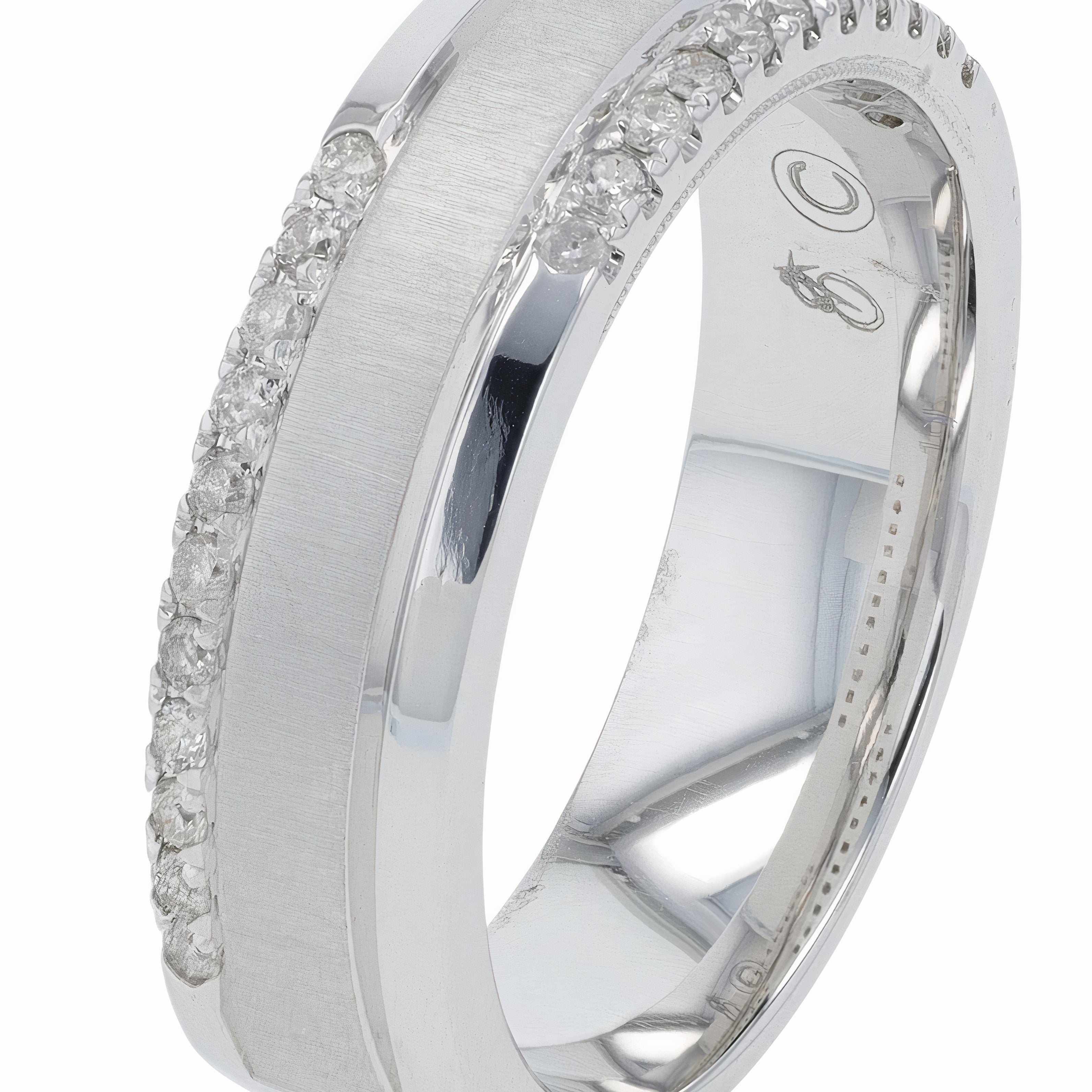 10K WG 1/4 CTW Diamond Gents Ring