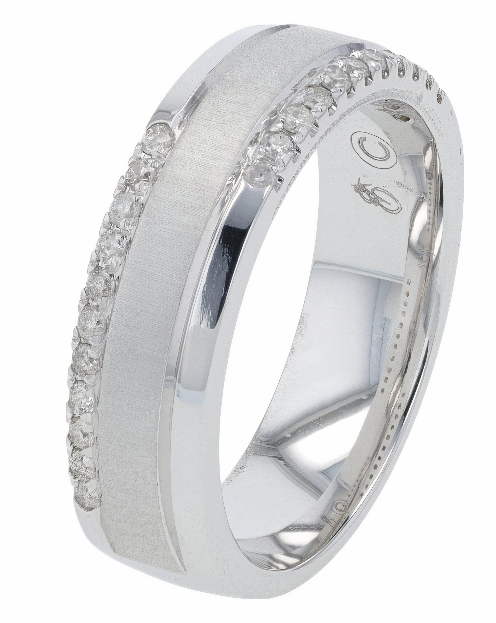 10K WG 1/4 CTW Diamond Gents Ring
