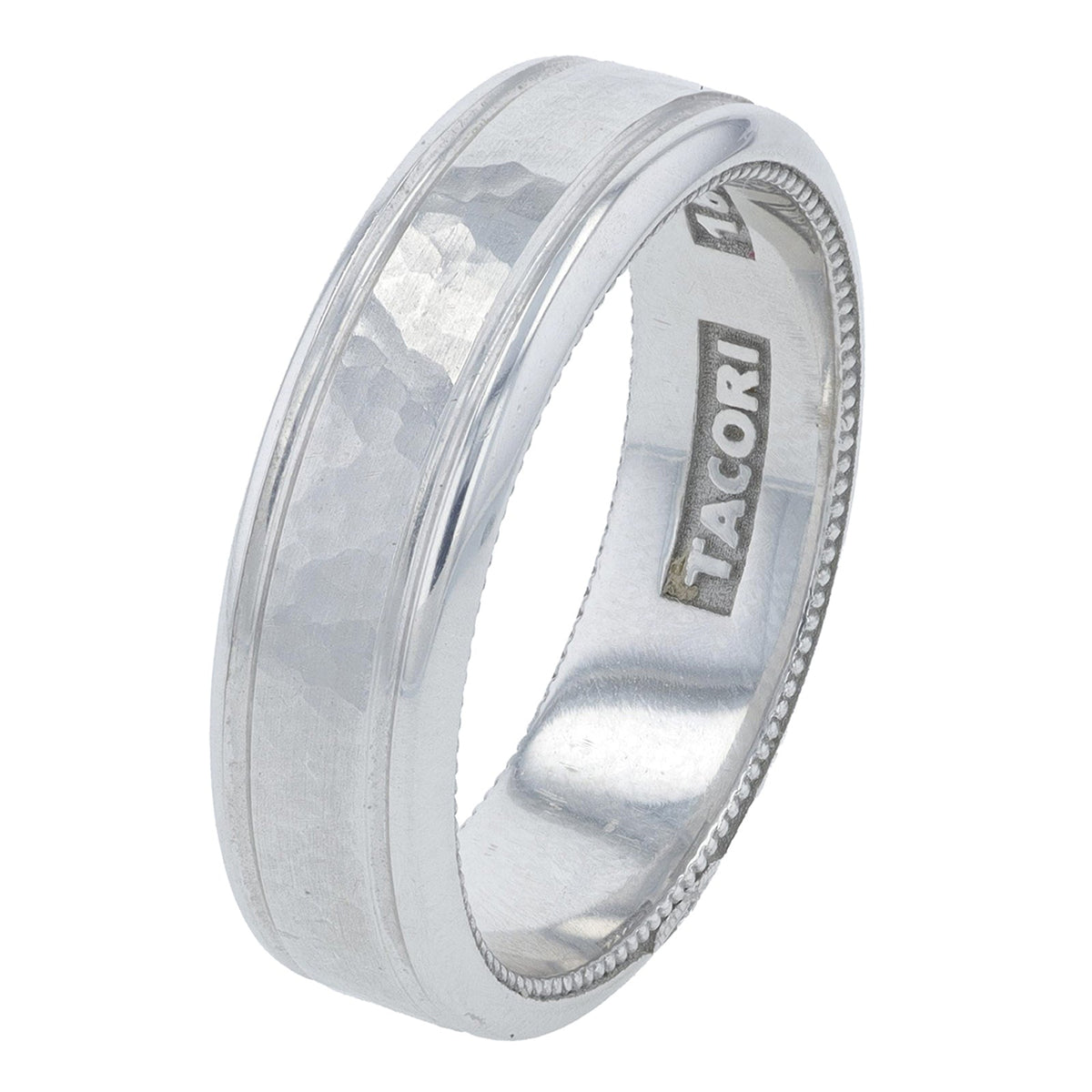 18K WG Tacori 6MM Wedding Band