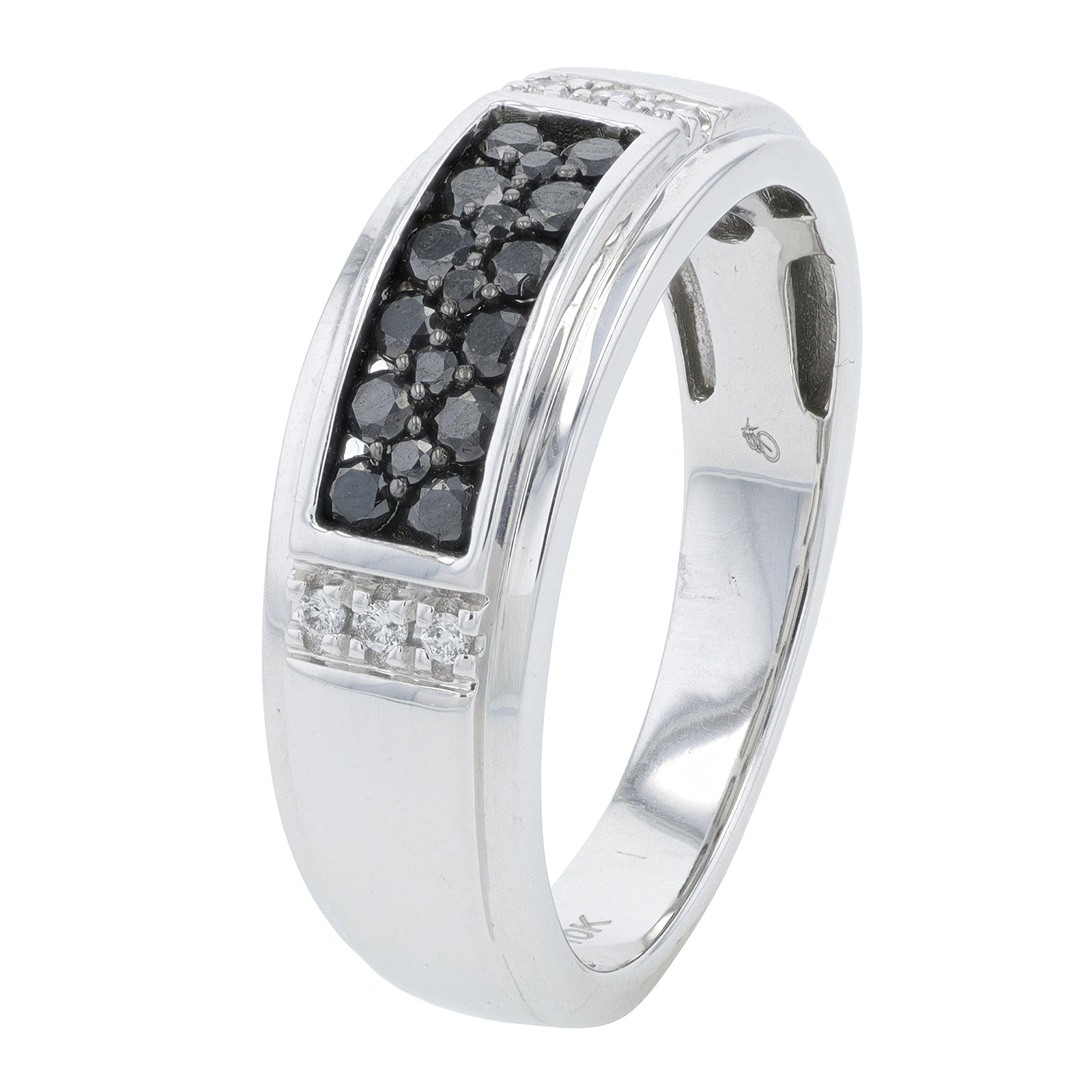 10K WG .50 CTW Diamond Gents Wedding Band