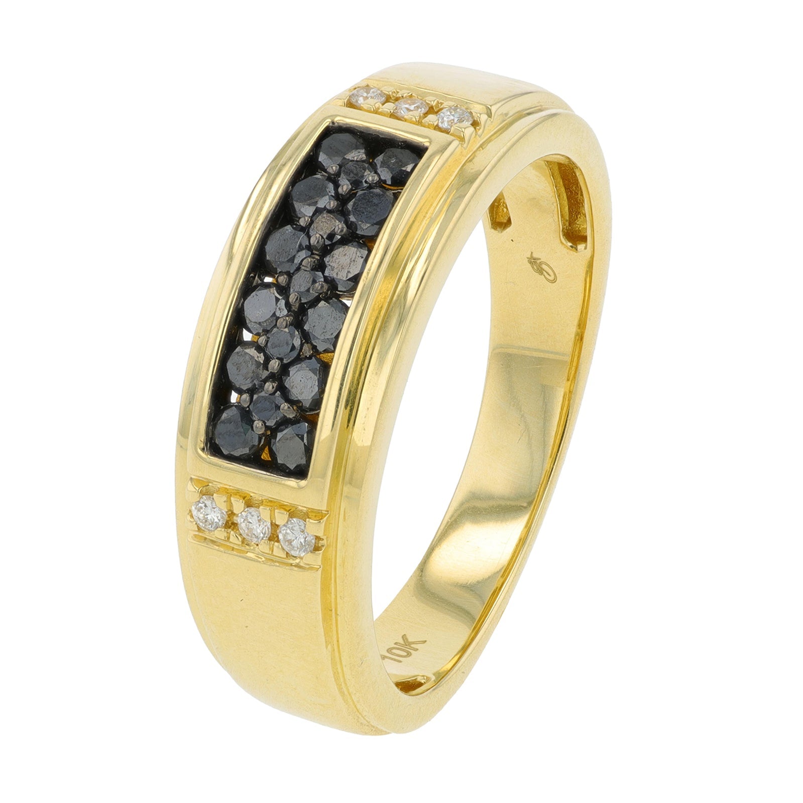 10K YG .50 CTW Diamond Gents Band