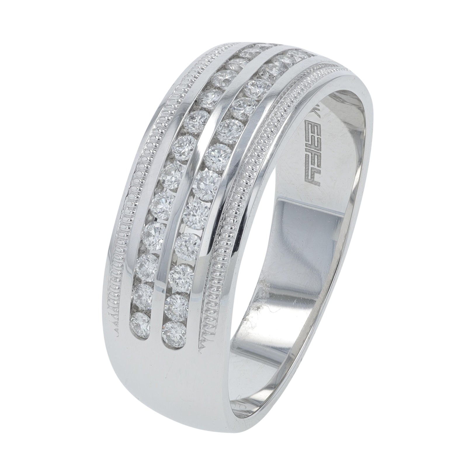 14K WG .50 CT Diamond EFFY Gents Band