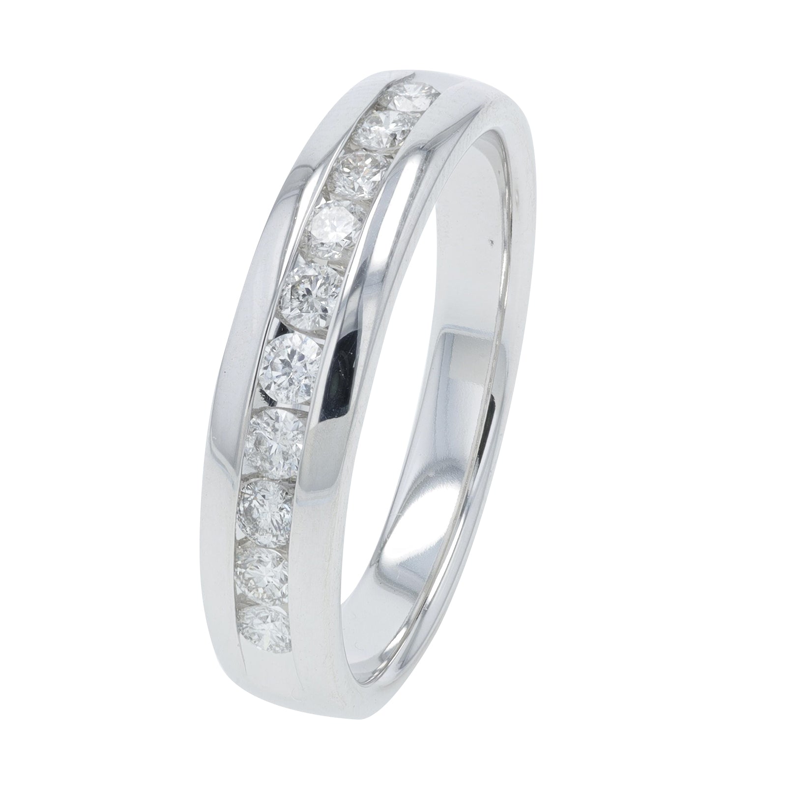 14K EFFY WG 1 CT Diamond Gents Band