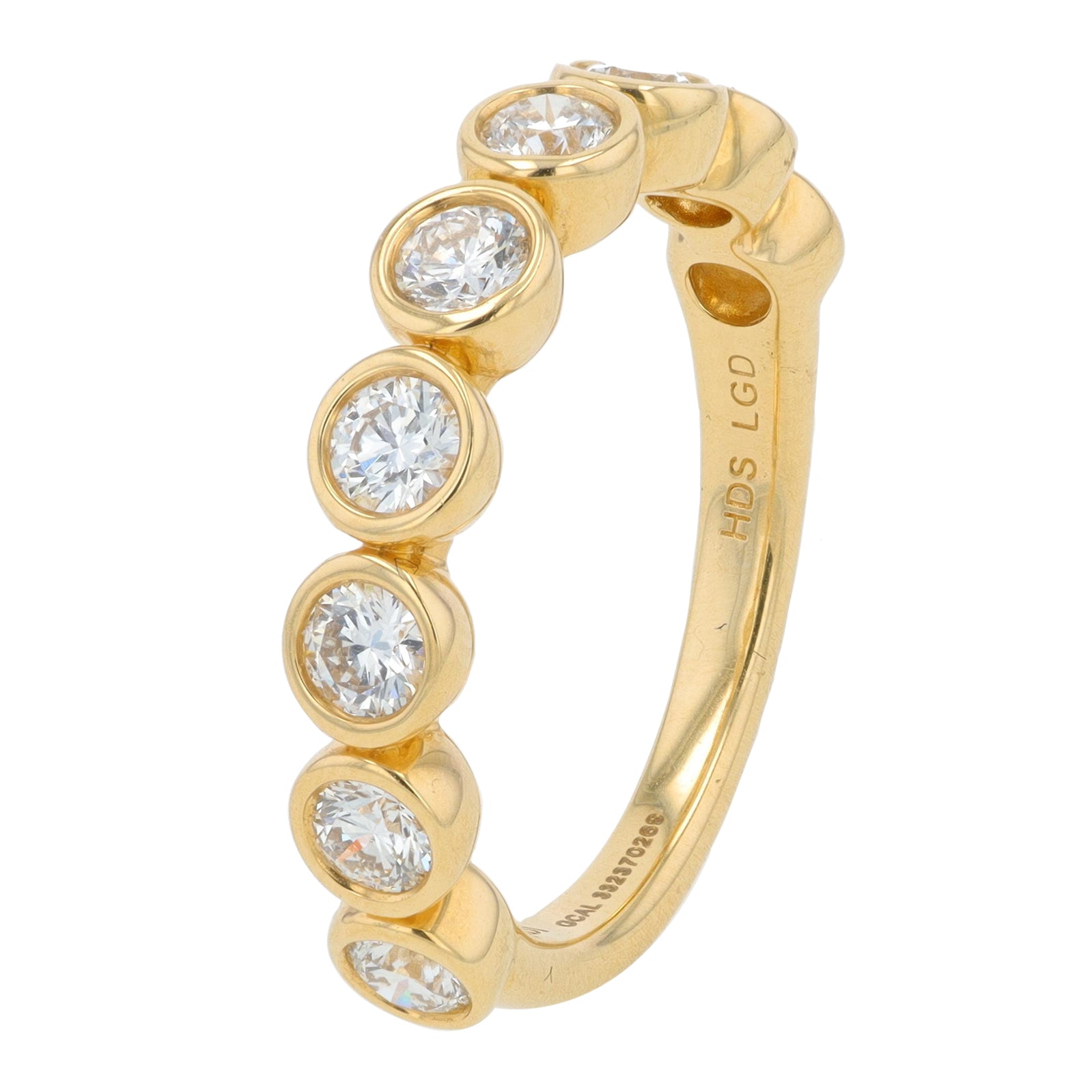 Lab Diamond Bezel Set Band in 14K Gold (1 ct. tw)