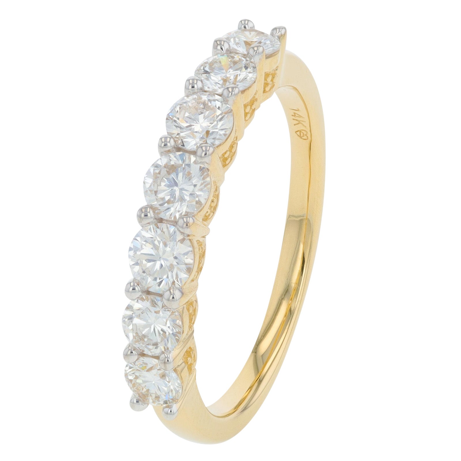 Lab Diamond Flower Studs in 14K Gold (1 ct. tw)