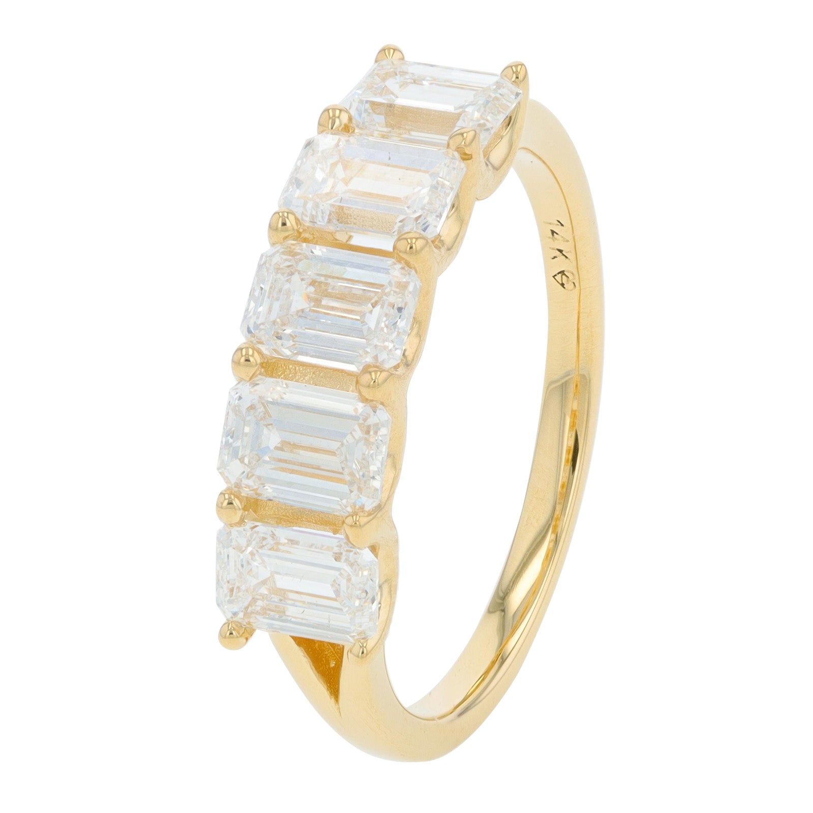 Lab Diamond Five Stone Ring in 14K Gold (2 ct. tw)