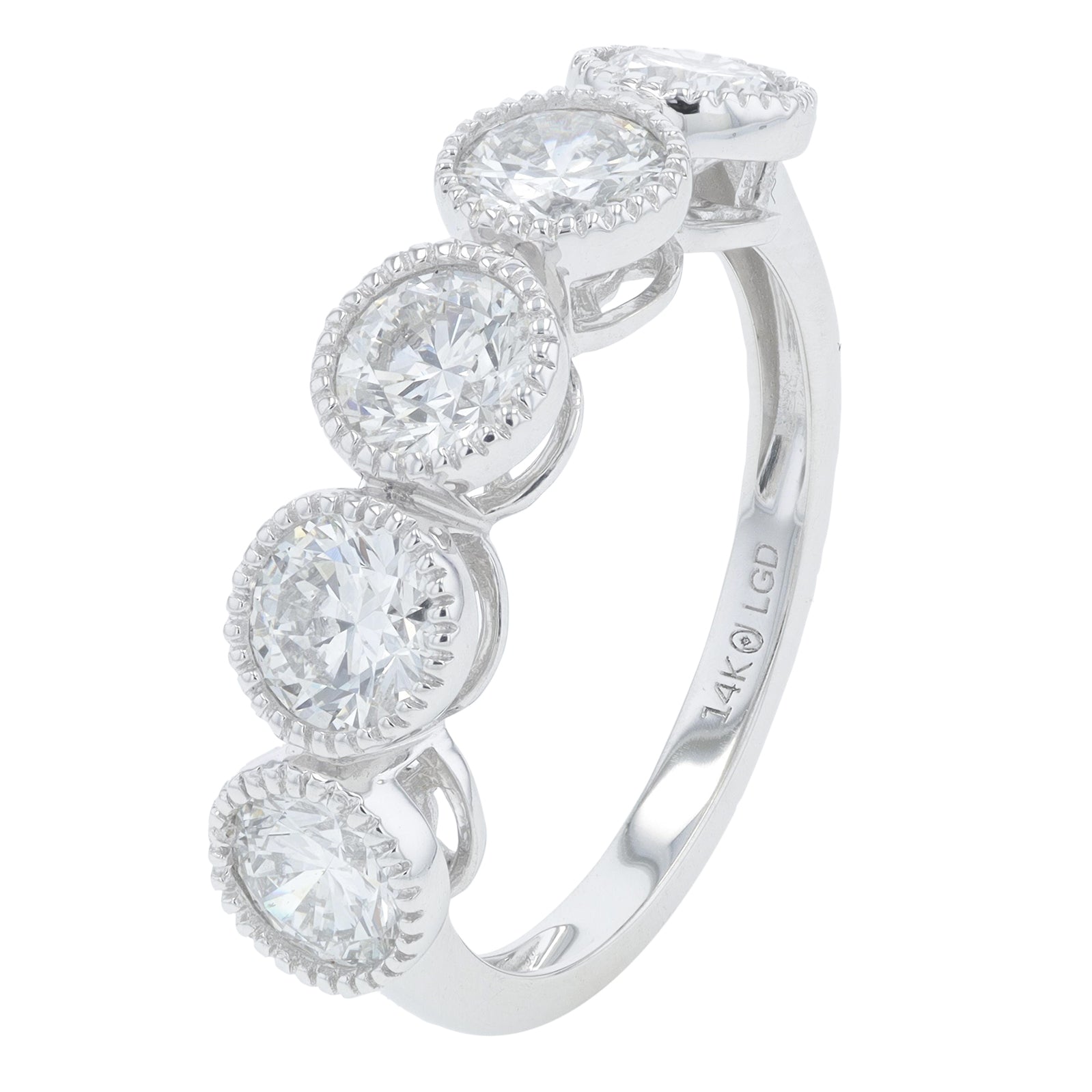 14K WG 2 CT Lab Grown Diamond Band<p><strong>Lab Grown Diamond</p></strong>