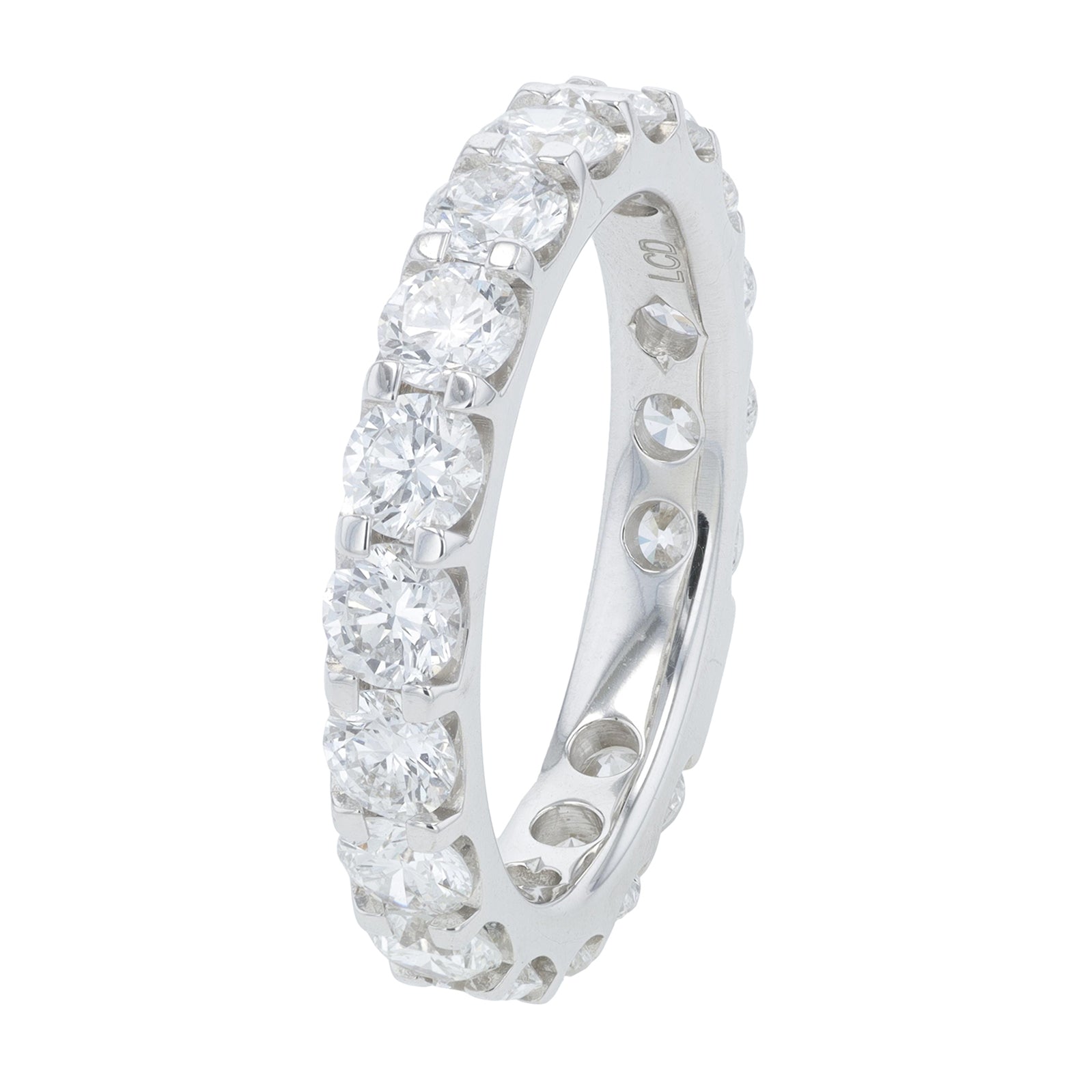 Lab Diamond Band in 14K White Gold (3 ct. tw)