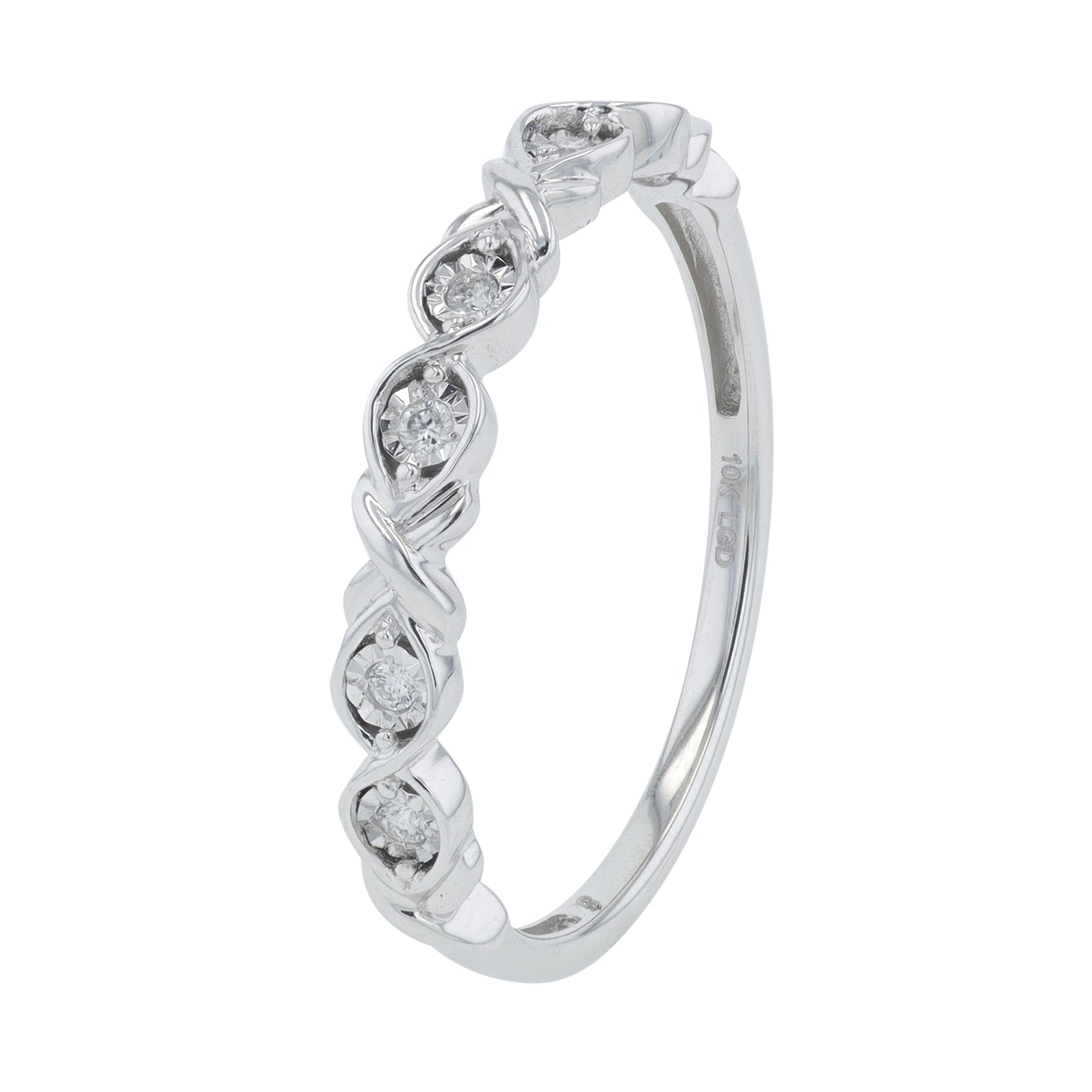 Lab Diamond Band in 10K White Gold (0.522 ct. tw)