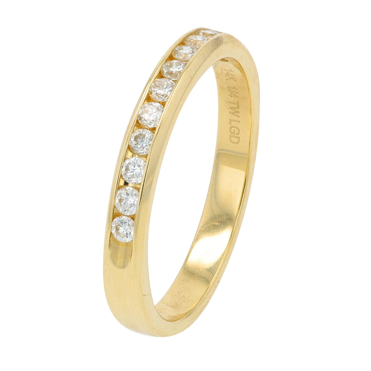 14K YG .25 CT Lab Grown Diamond Band<p><strong>Lab Grown Diamond</p></strong>