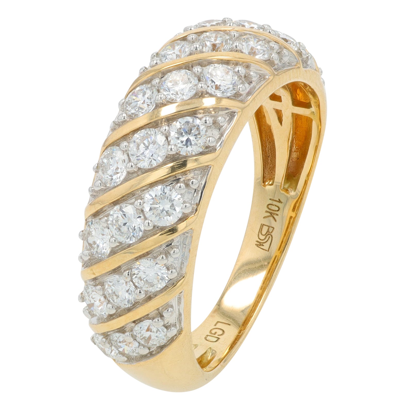 10K YG 1 CT Lab Grown Diamond Band<p><strong>Lab Grown Diamond</p></strong>