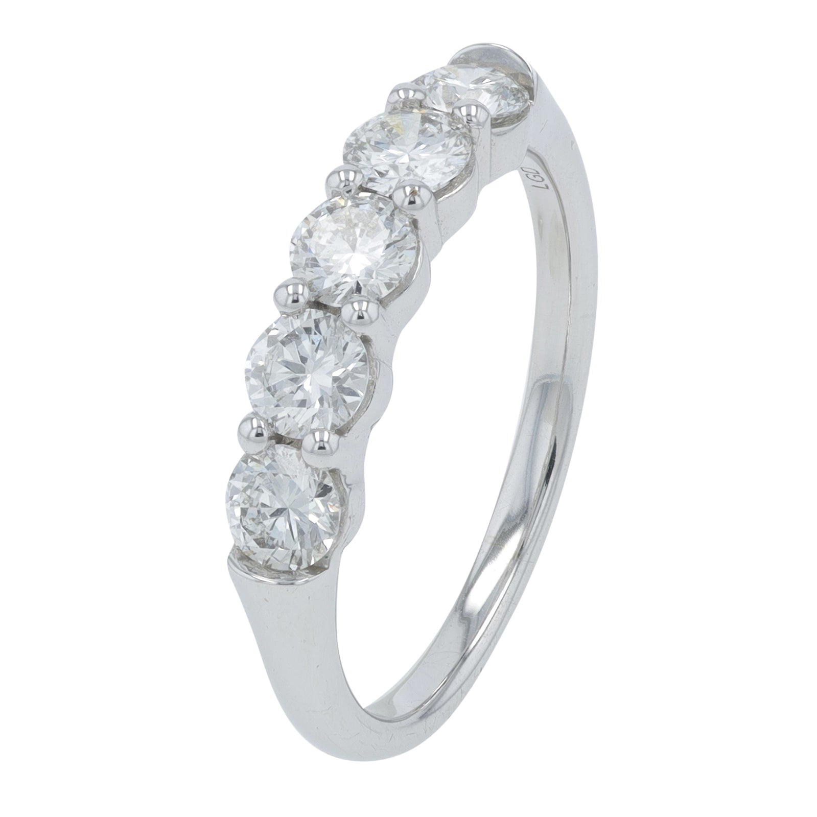 10K WG 1 CT Lab Grown Diamond Band<p><strong>Lab Grown Diamond</p></strong>