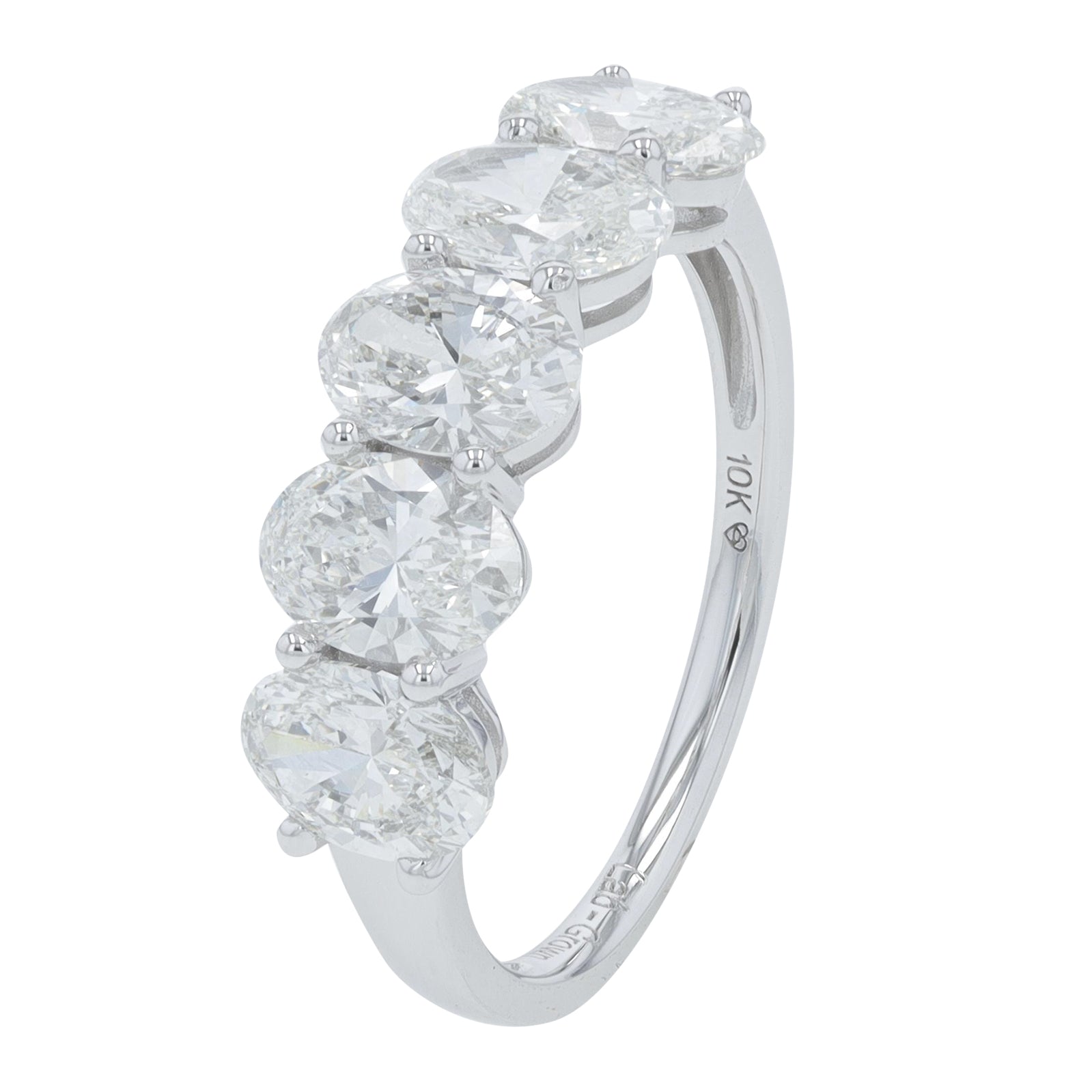 10K 2.75 CT Lab Grown Diamond Five Stone Band<p><strong>Lab Grown Diamond</p></strong><p><strong>More Colors Available</p></strong>