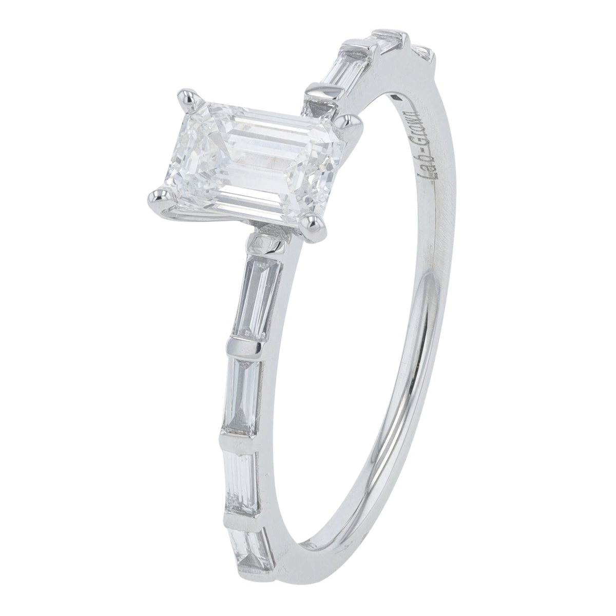 14K 0.75 CT Emerald Cut Center Lab Grown Diamond Bridal Set<p><strong>Lab Grown Diamond</p></strong><p><strong>More Colors Available</p></strong>