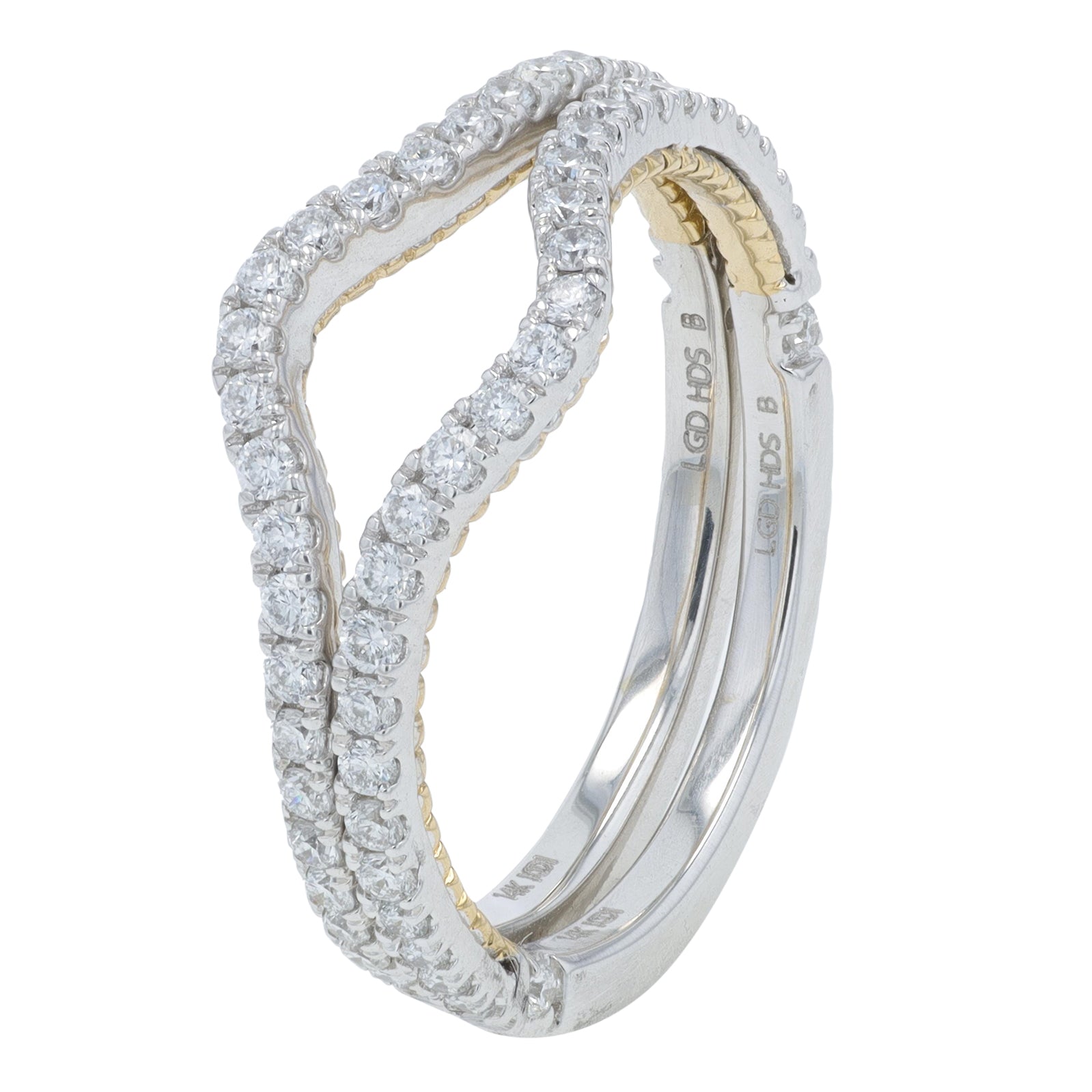 14K TT 2.50 CT Center Lab Grown Diamond Bridal Set<p><strong>Lab Grown Diamond</p></strong>