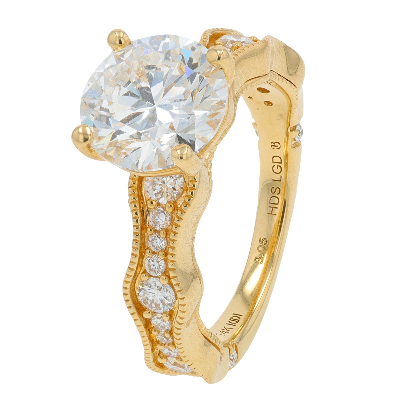 14K TT 4 CT Center Lab Grown Diamond Bridal Set<p><strong>Lab Grown Diamond</p></strong>