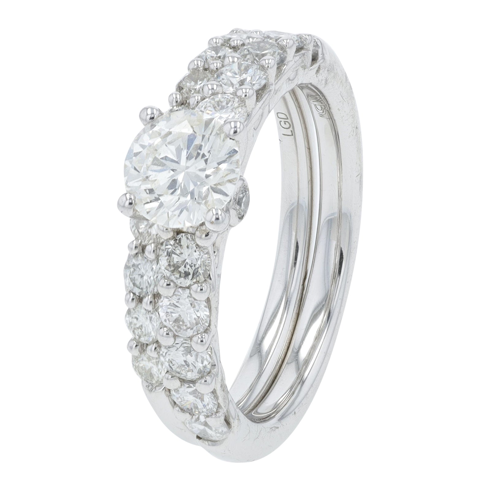10K WG 2 CT Lab Grown Diamond Bridal Set<p><strong>Lab Grown Diamond</p></strong>