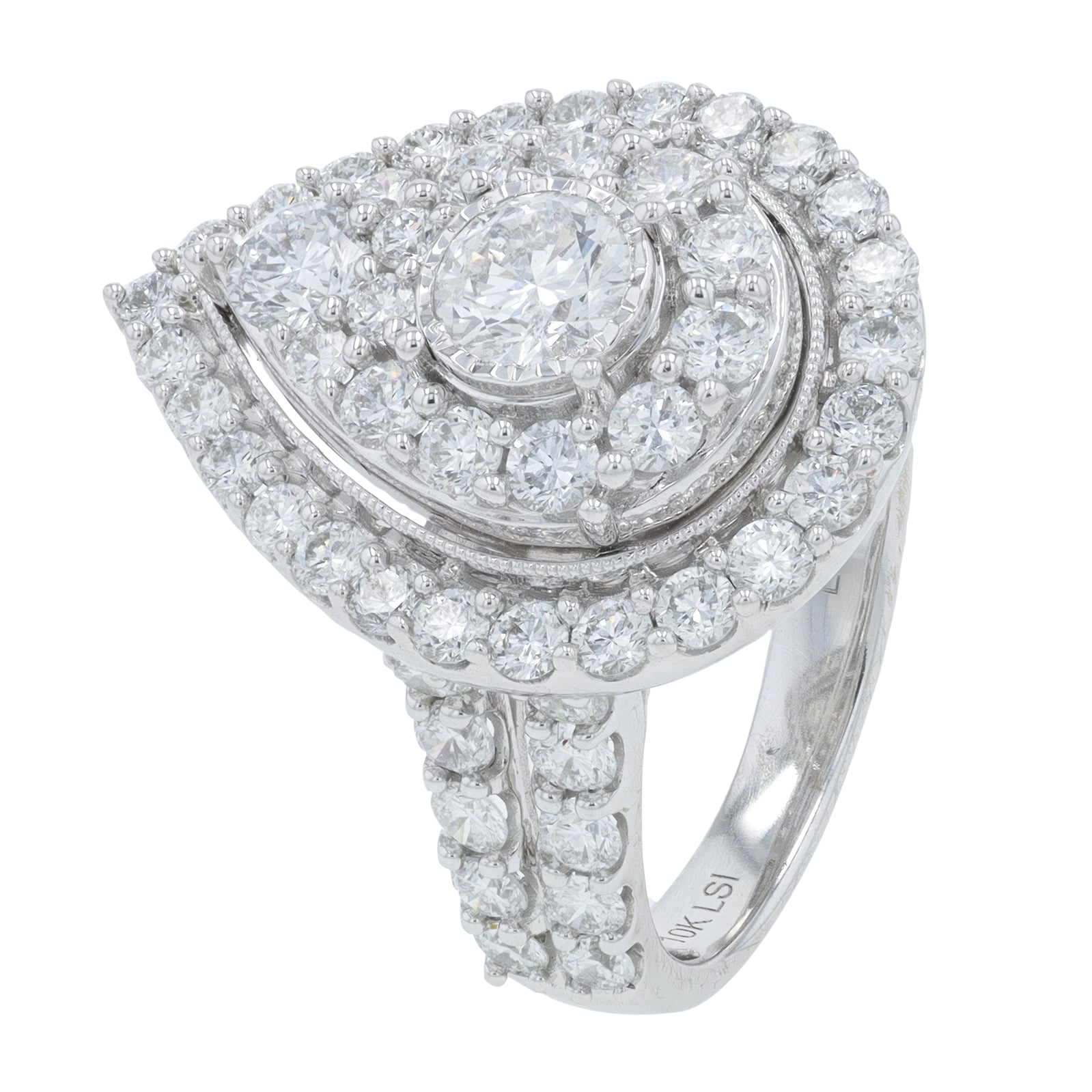 10K WG 4 CT Lab Grown Diamond Bridal Set<p><strong>Lab Grown Diamond</p></strong>